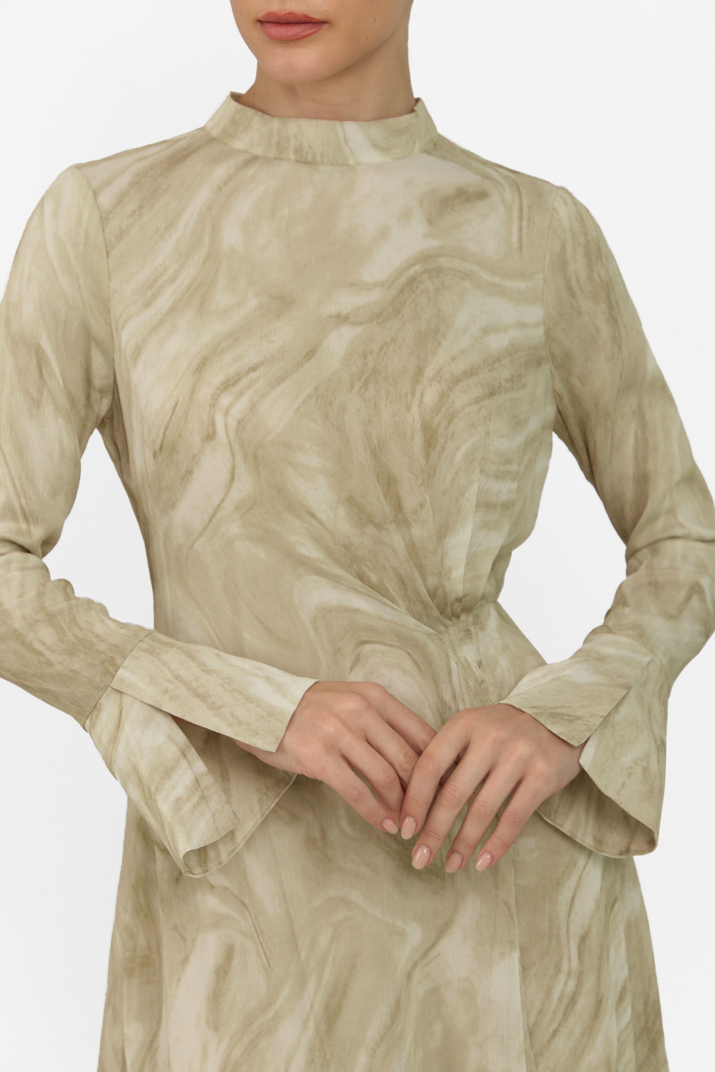 A close up of the Printed Watercolour Dress