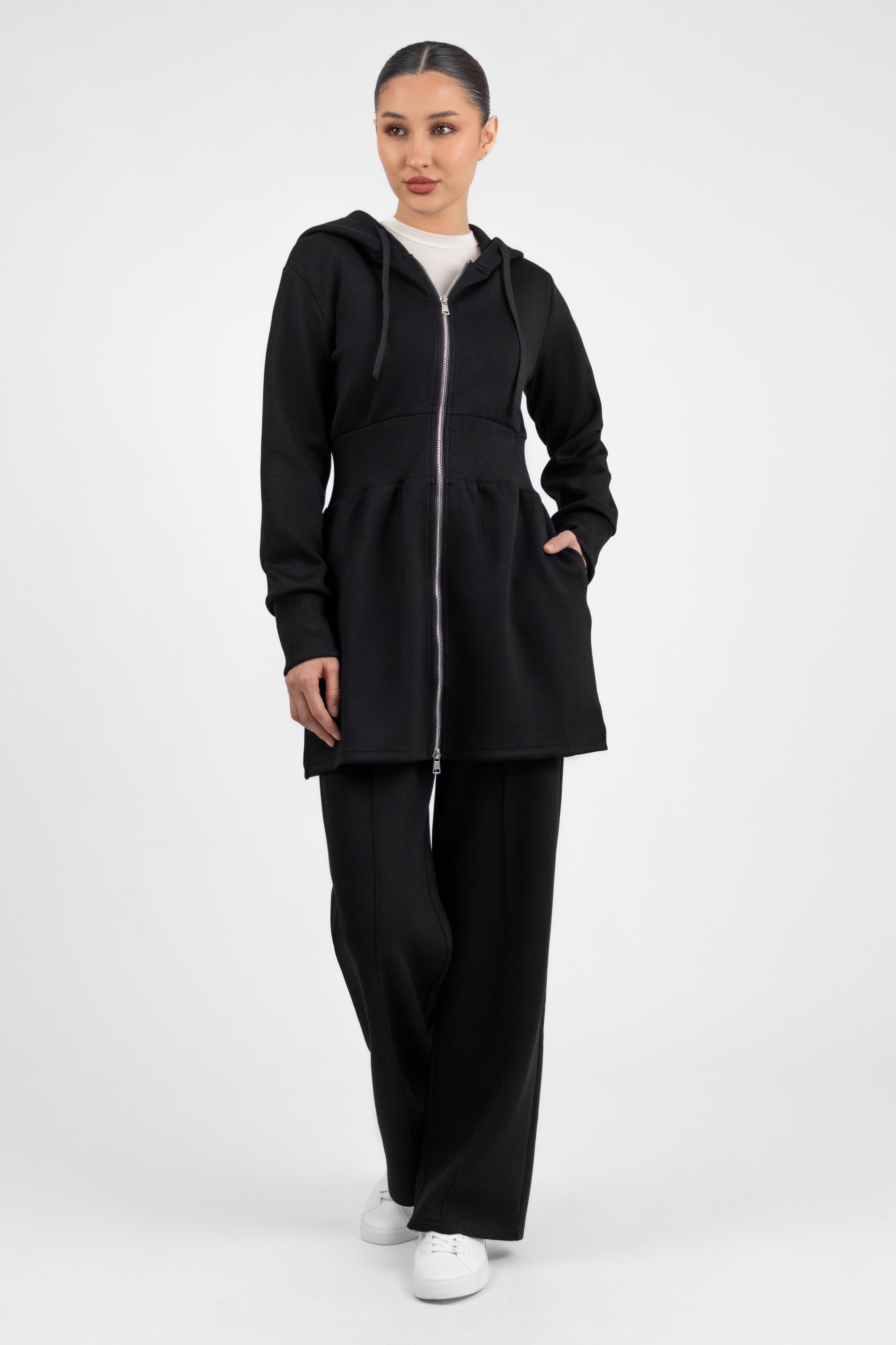 Buttery Pressed Crease Pants - Black