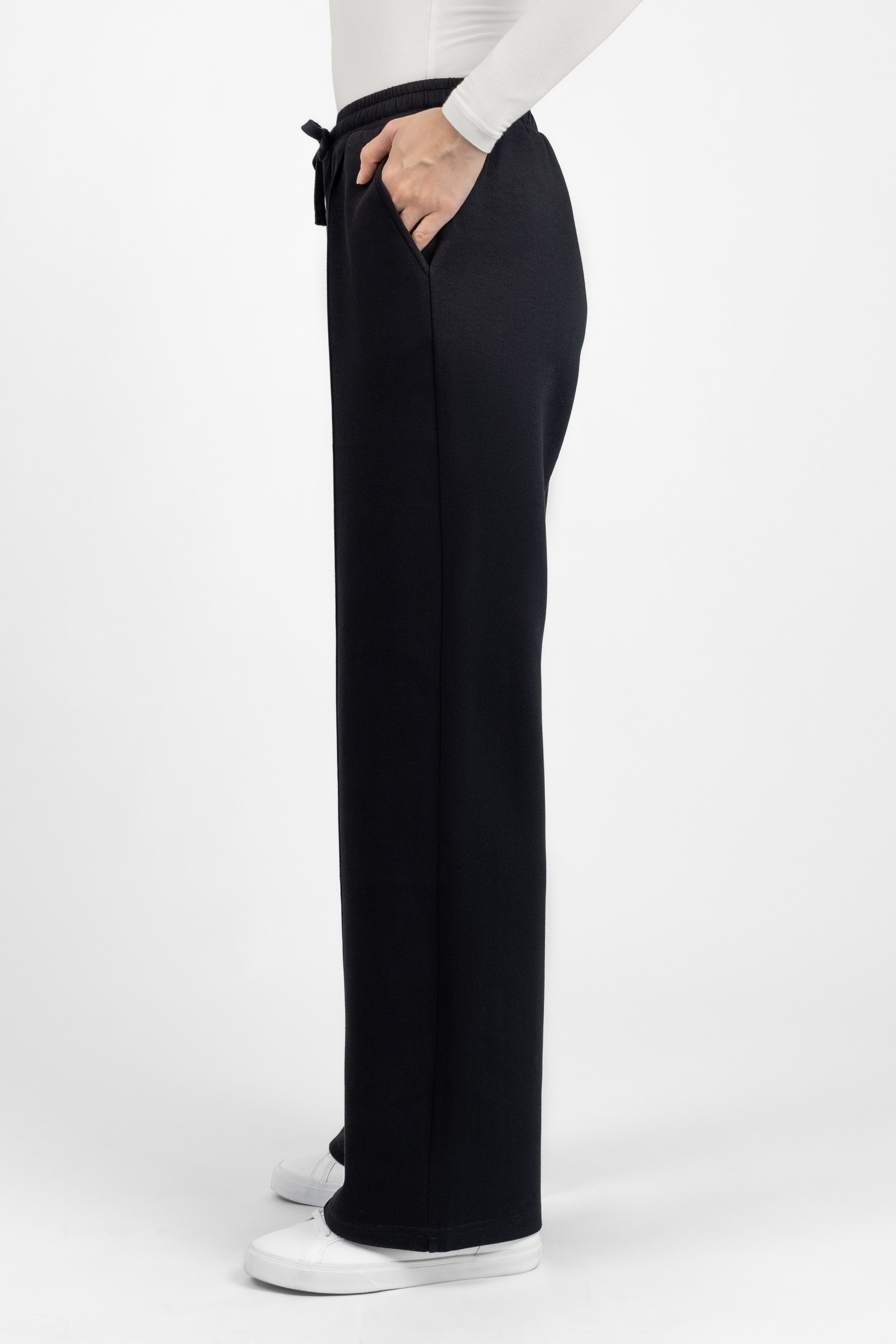 Buttery Pressed Crease Pants - Black