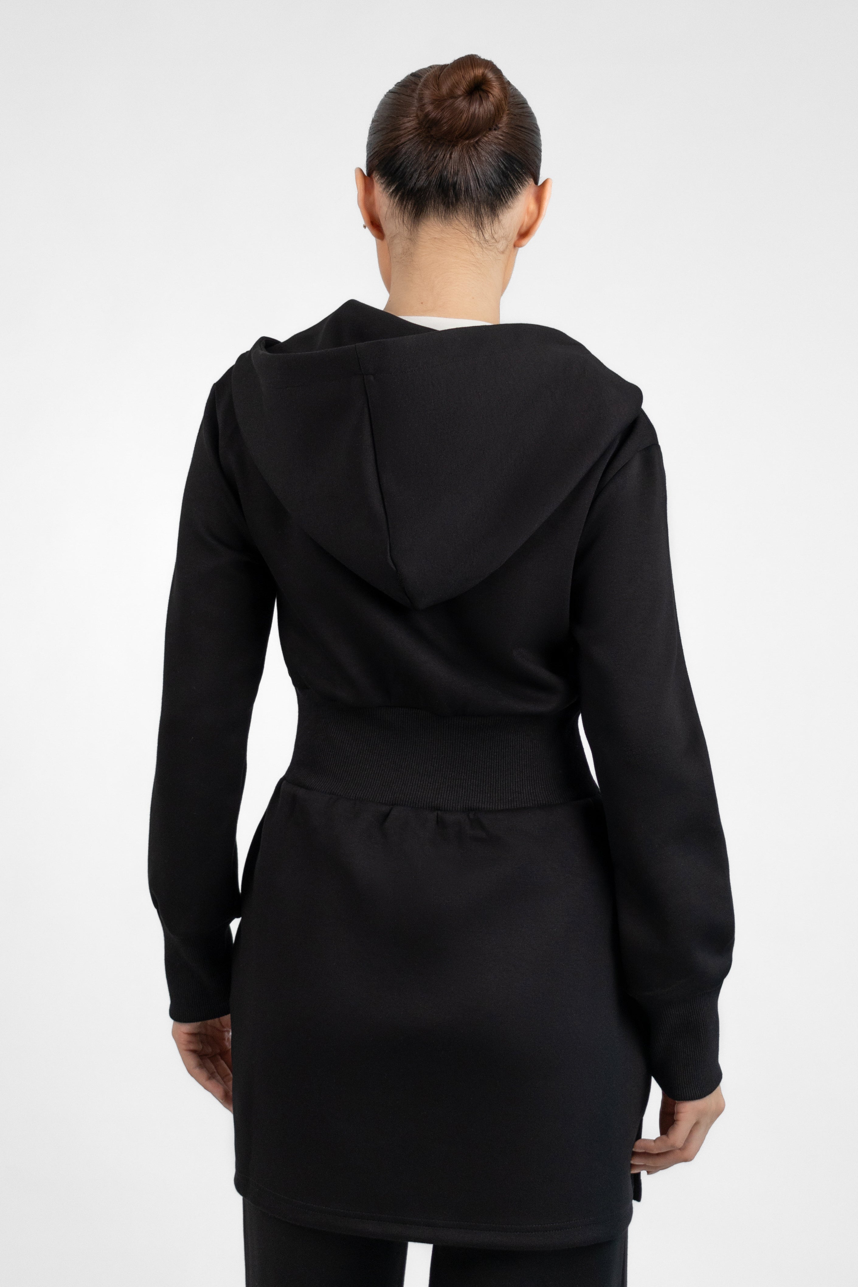 Buttery Cinched Hoodie - Black