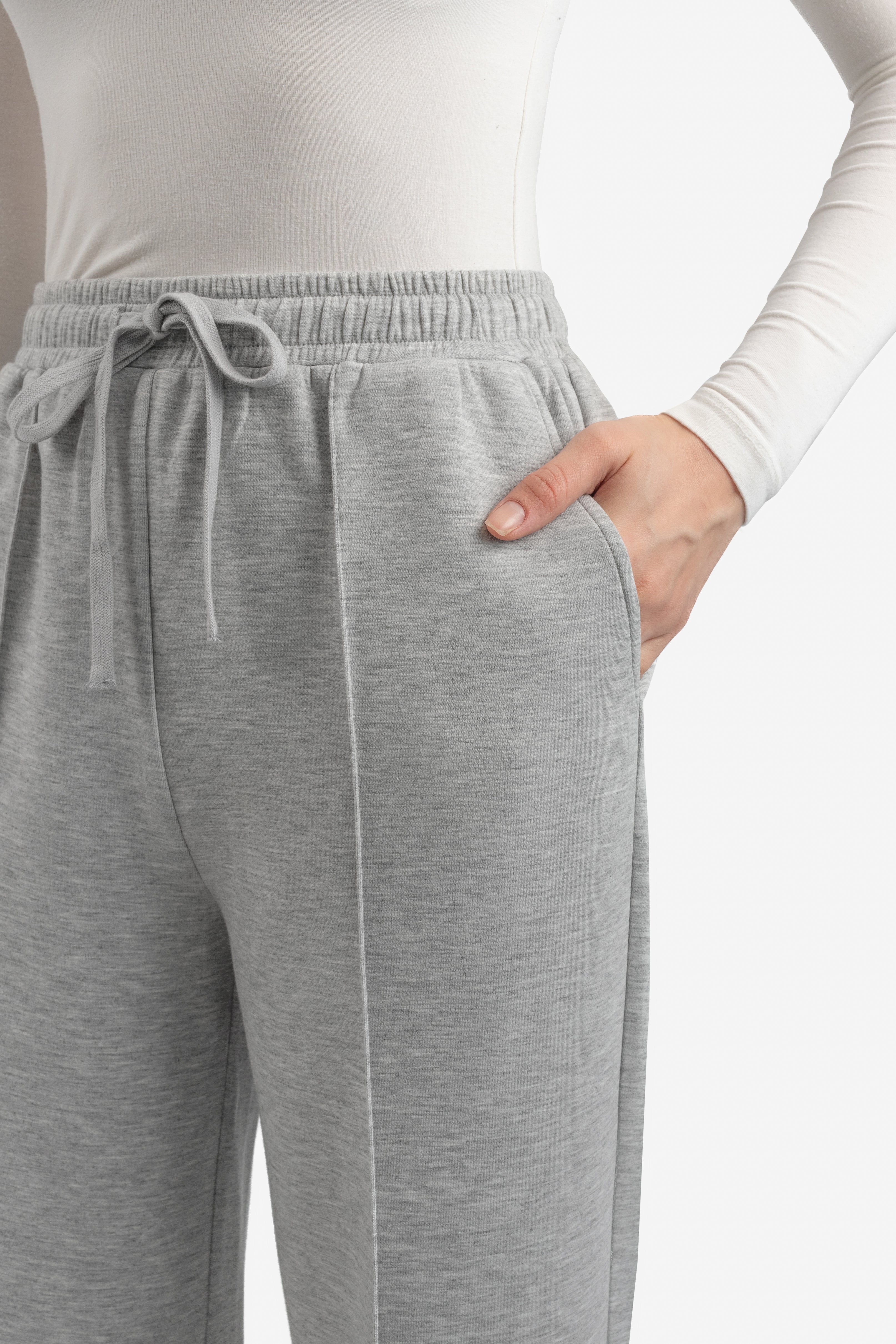 Buttery Pressed Crease Pants - Rocky