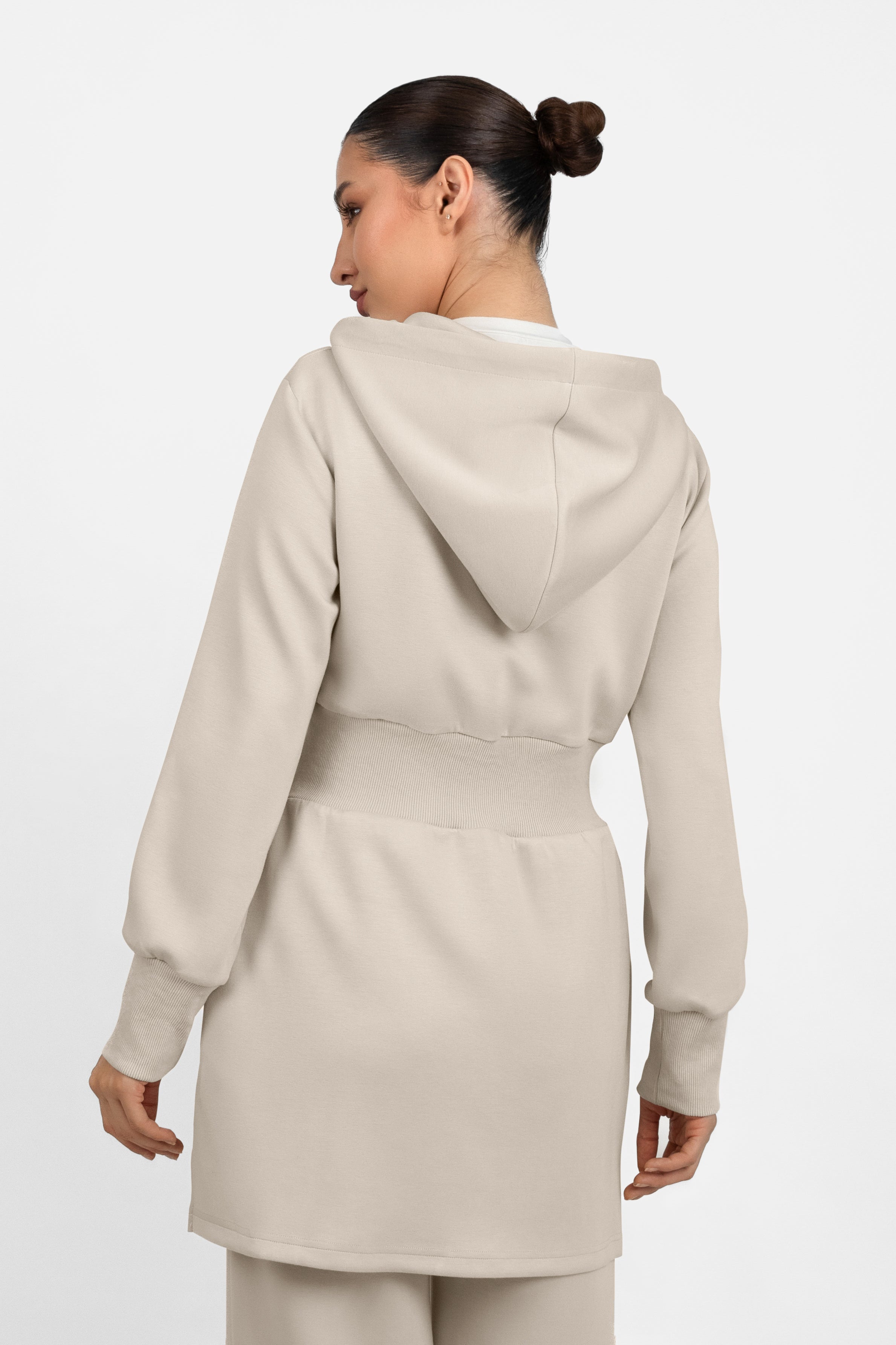 Buttery Cinched Hoodie - Mink