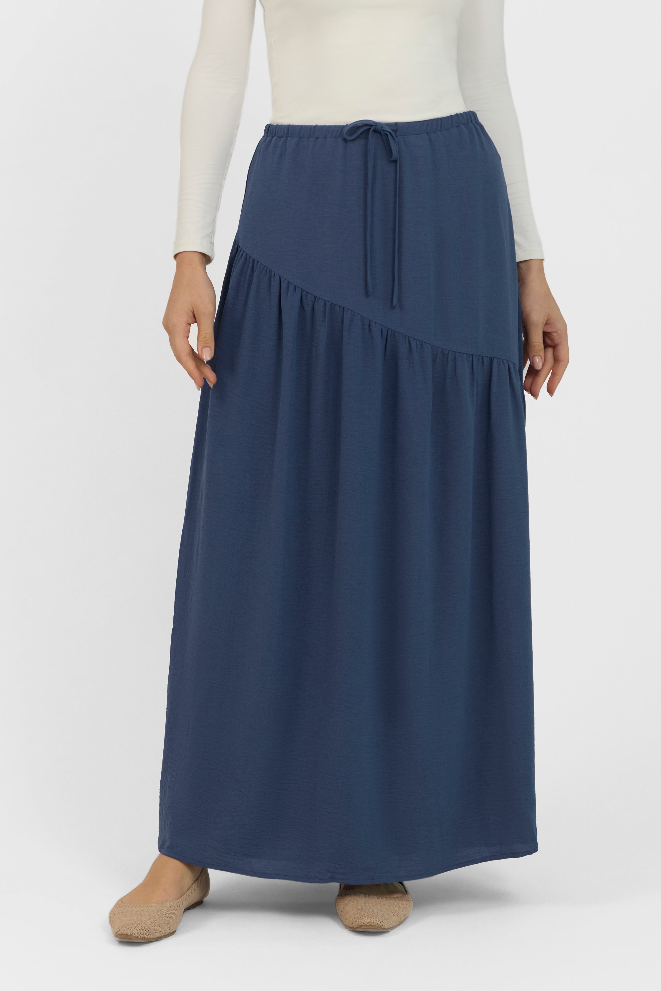 Flowy Maxi Skirt - Royal Blue