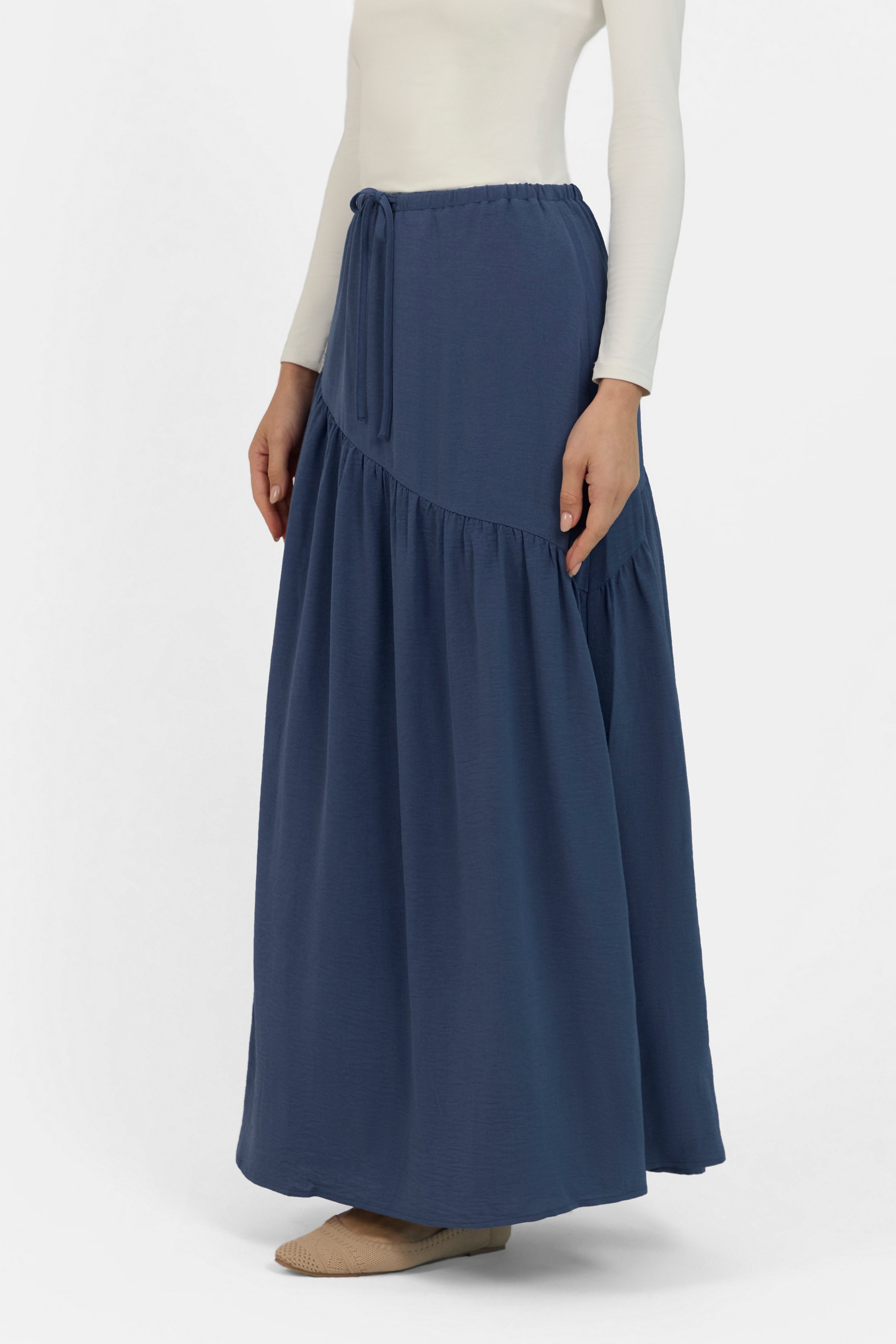 Flowy Maxi Skirt - Royal Blue