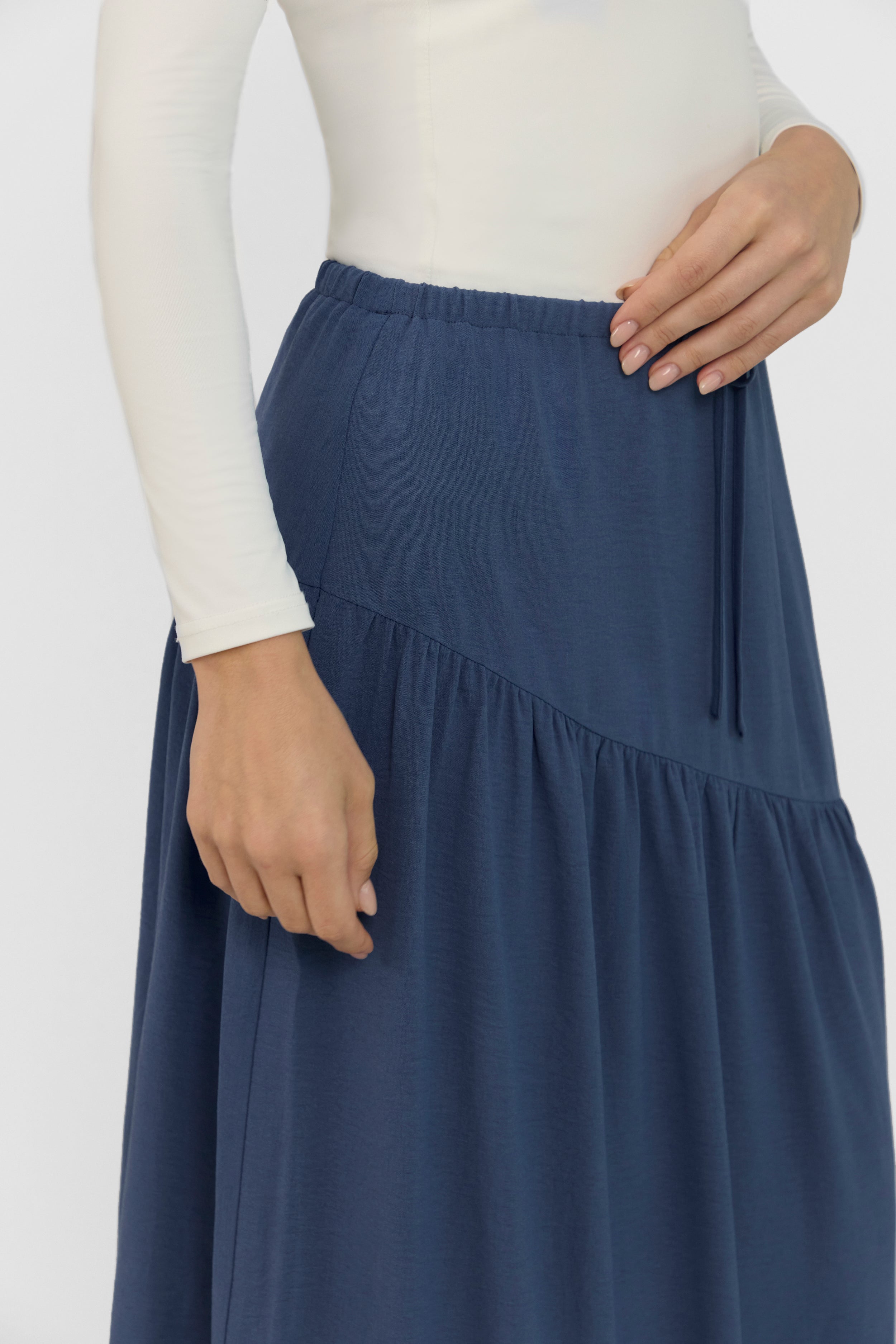 Flowy Maxi Skirt - Royal Blue