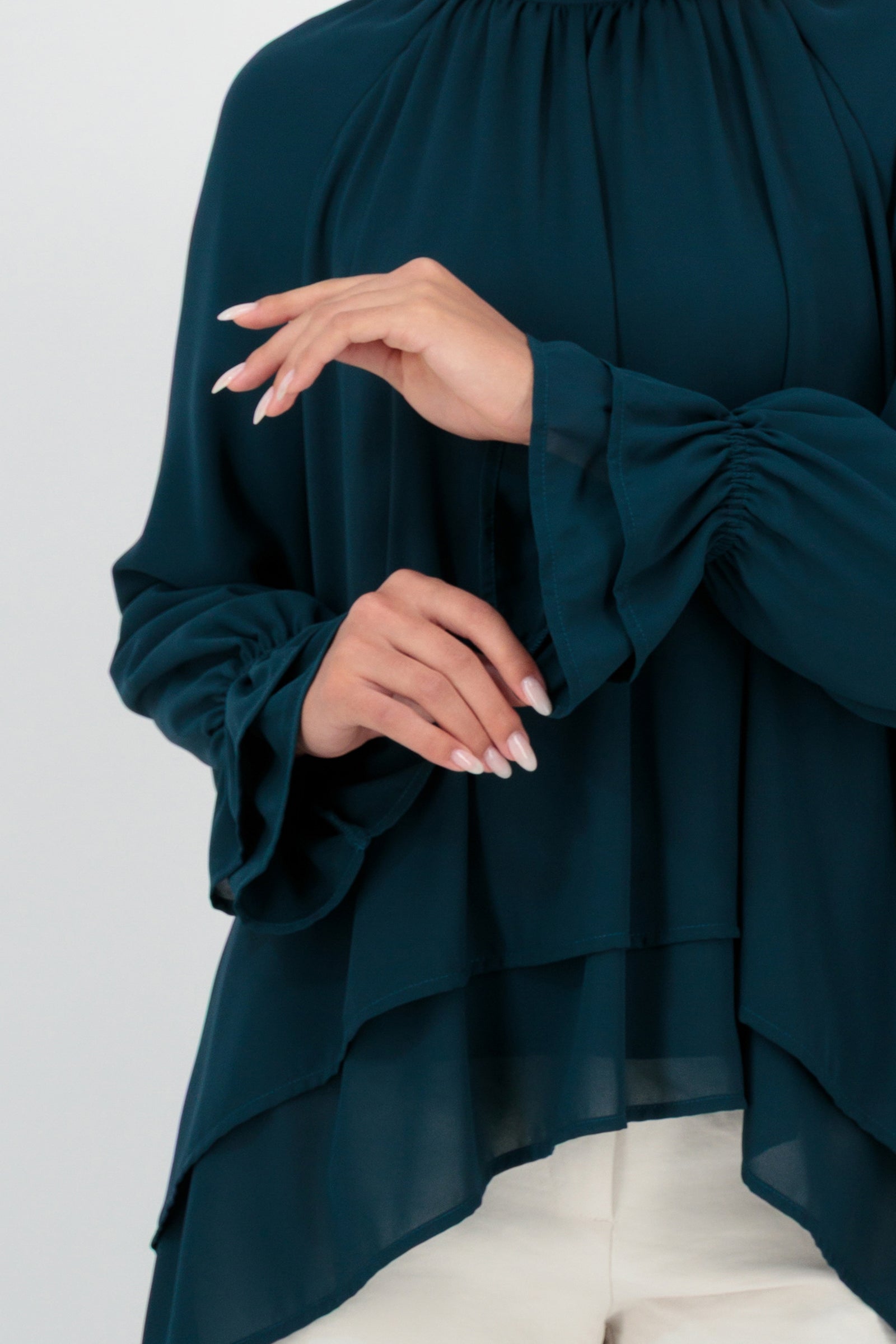 Layered Chiffon Blouse - Jawhara