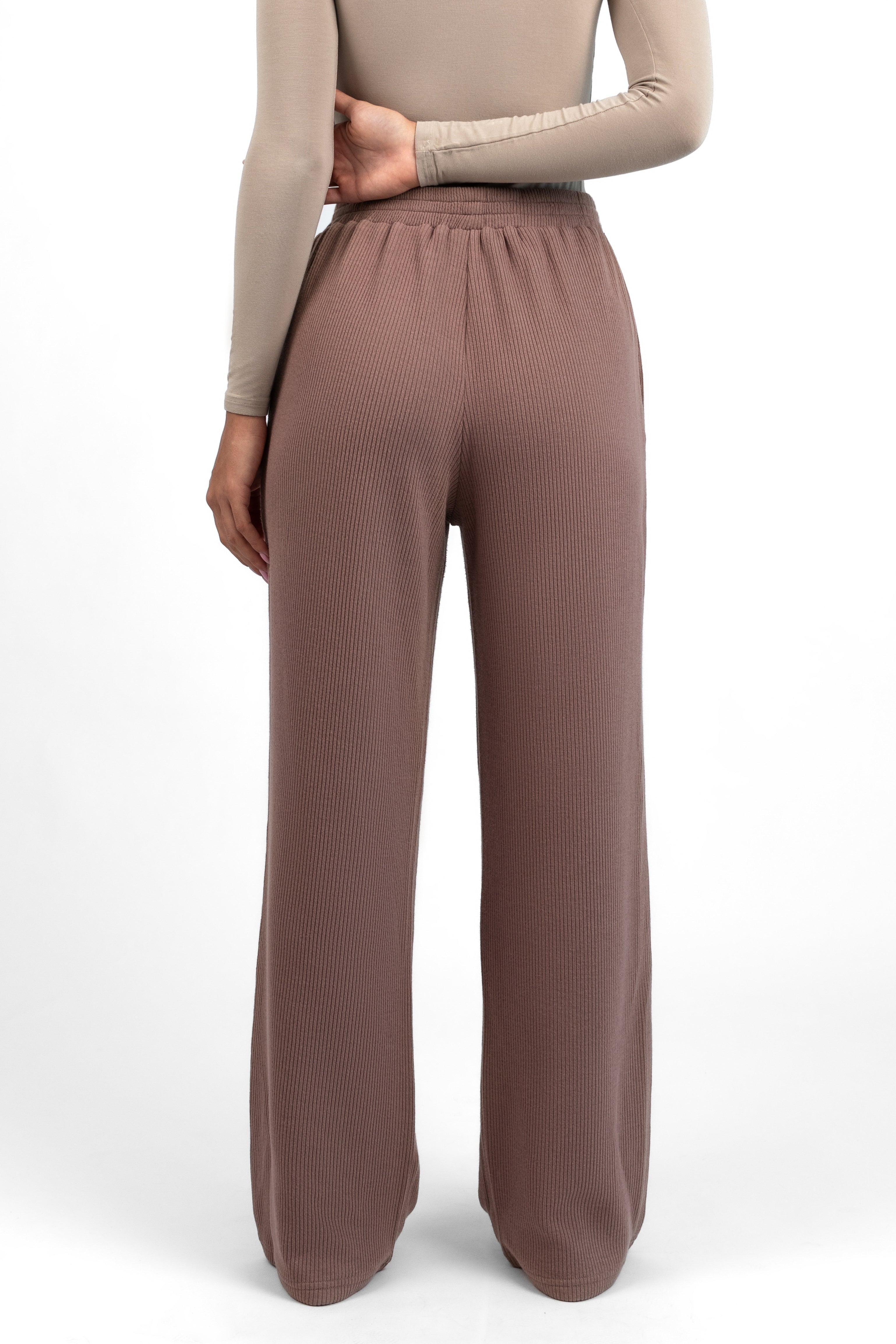 Knit Relaxed Fit Pants - Cinder