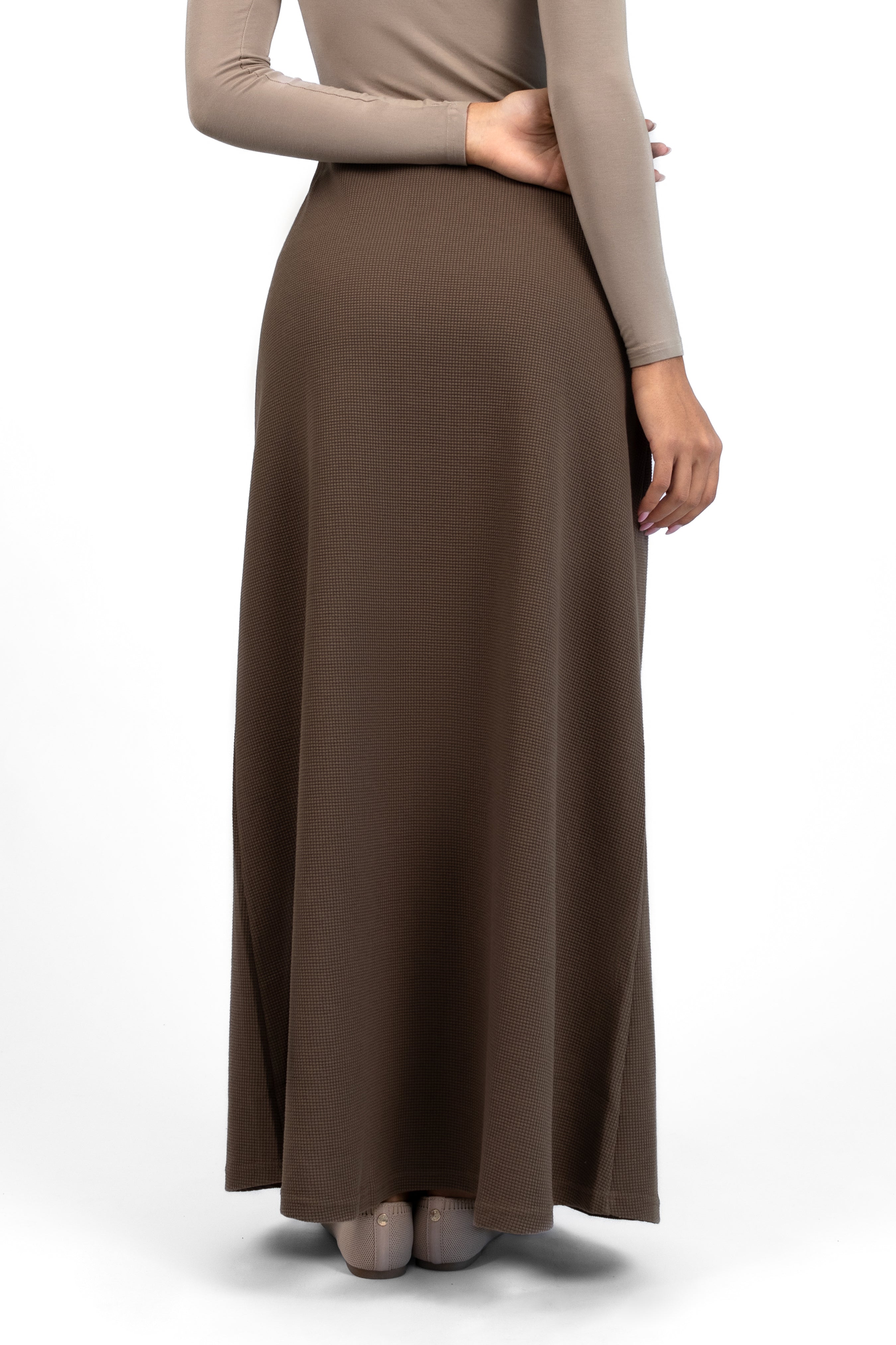 Tailored Maxi Skirt - Coffee