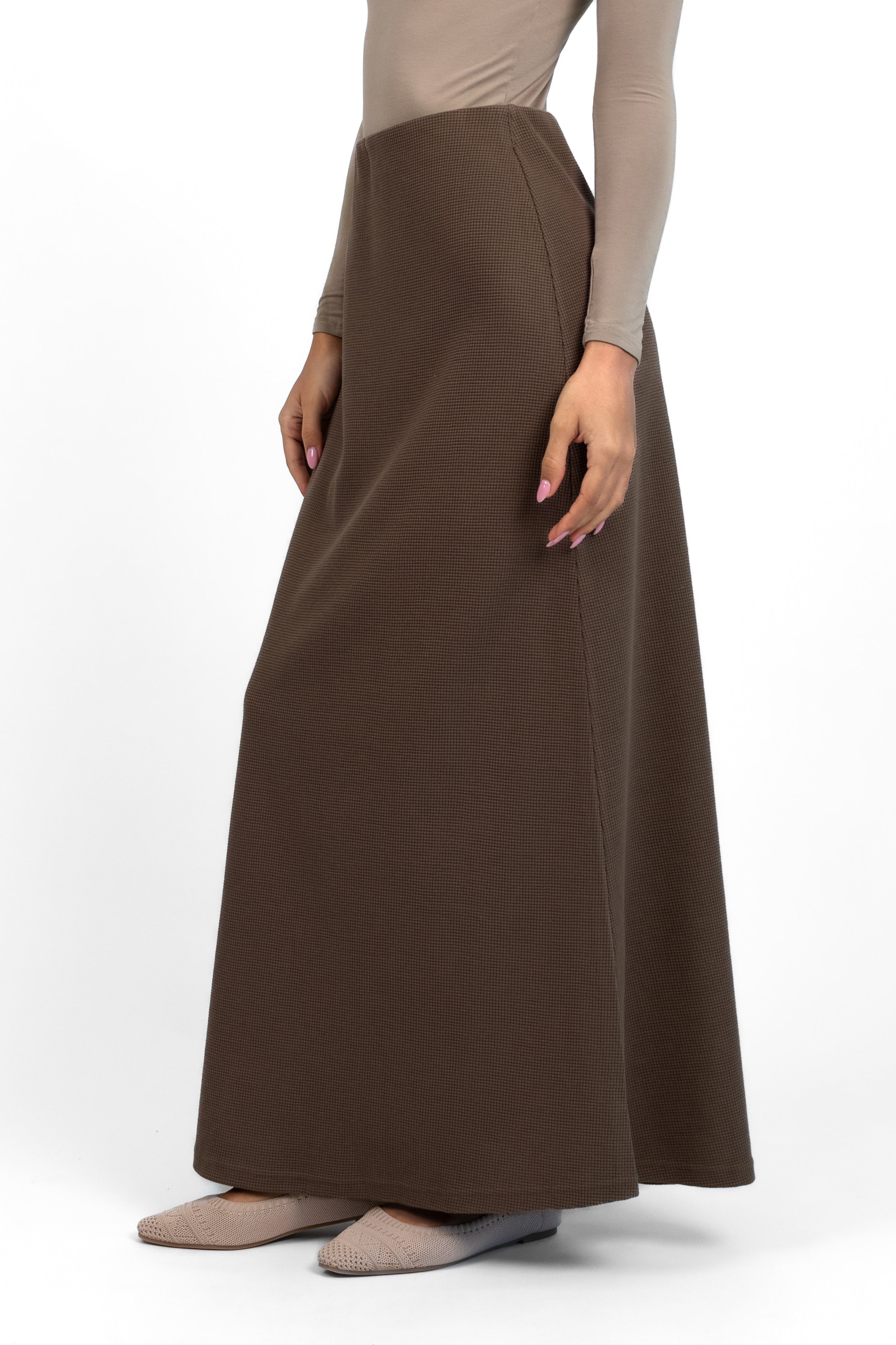 Tailored Maxi Skirt - Coffee