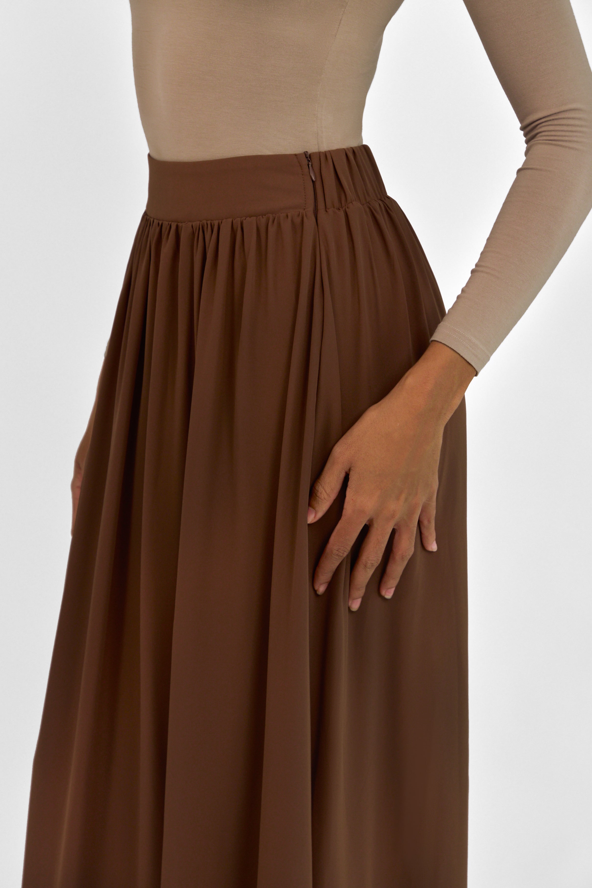 Flowy Chiffon Maxi Skirt - Dates