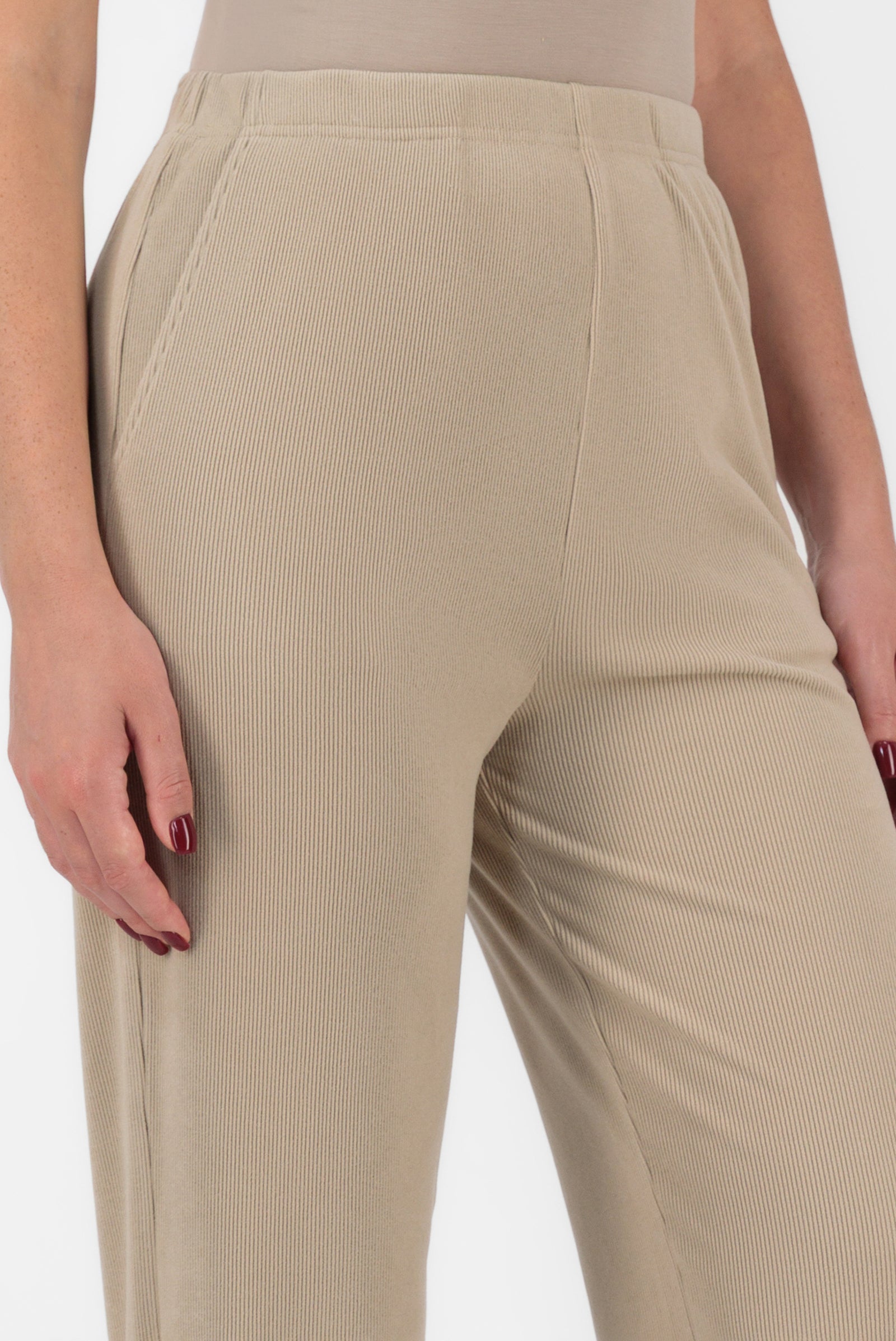 Velour Knit Pants - Sandstone