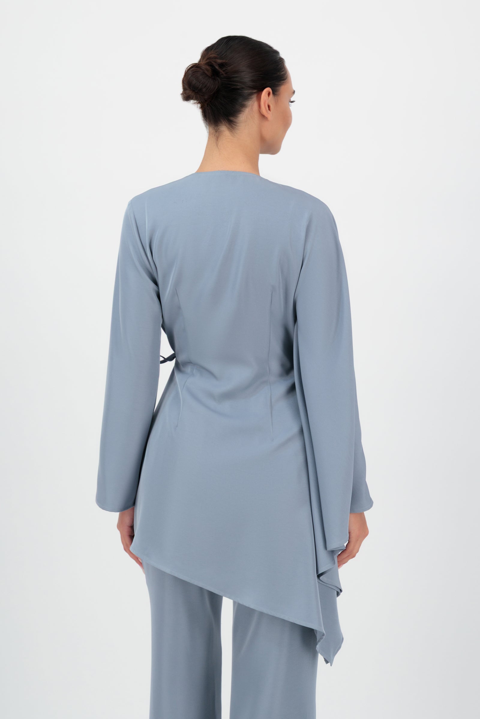 Butterfly Sleeve Wrap Tunic - Farasha