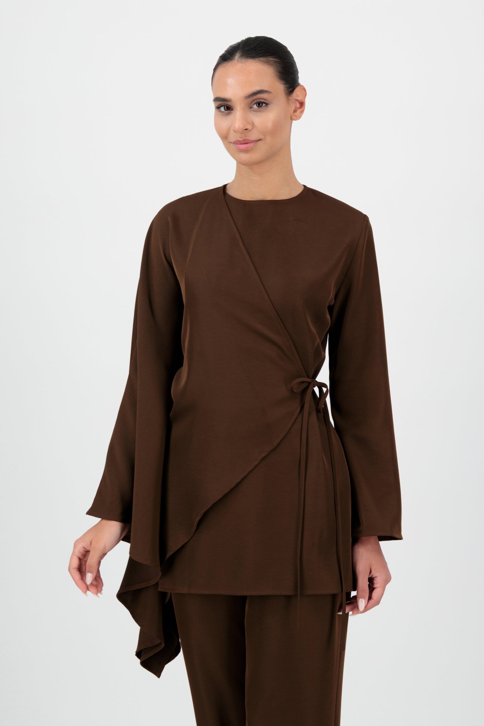 Butterfly Sleeve Wrap Tunic - Kastana