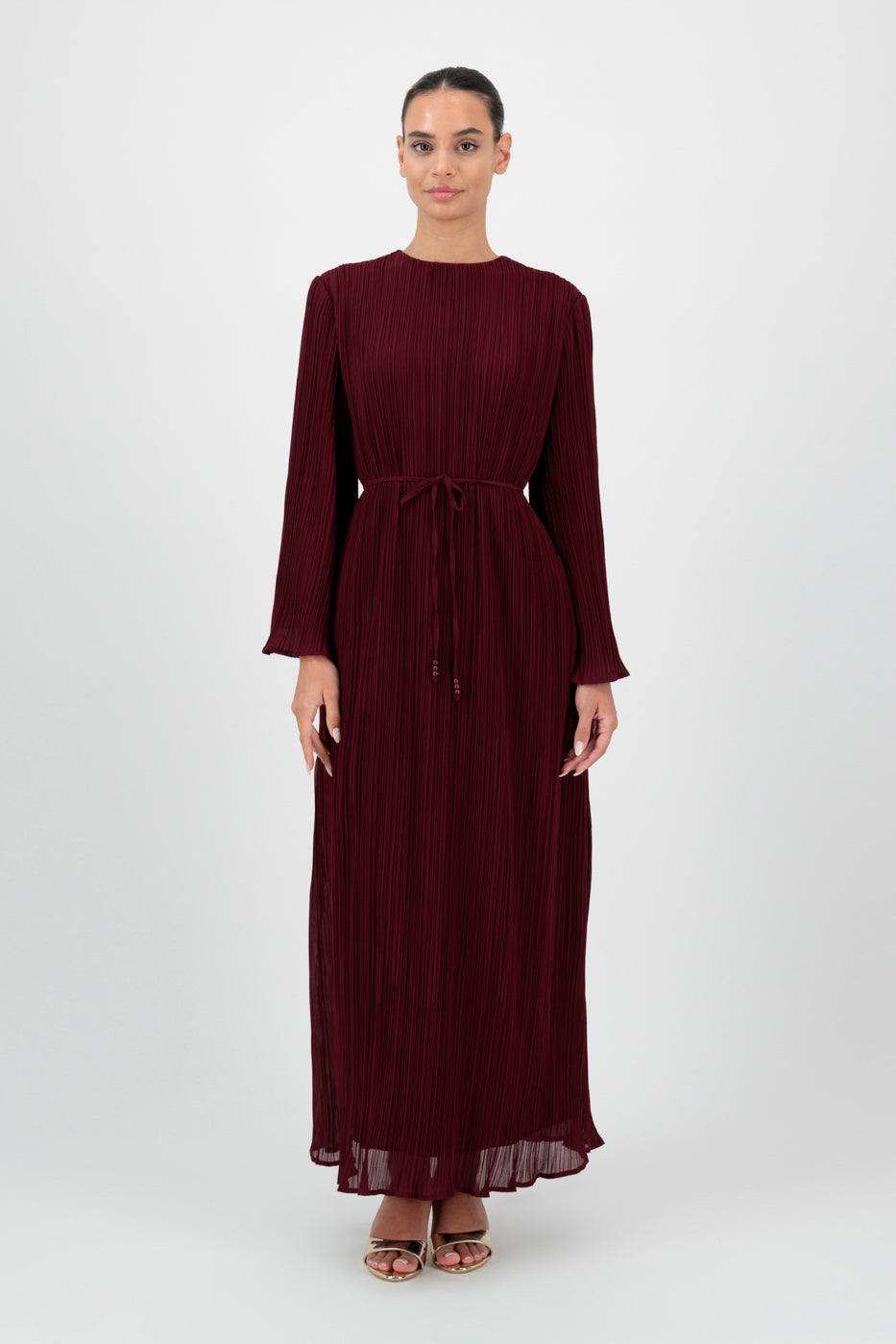 Plisse Maxi Dress - Jallab