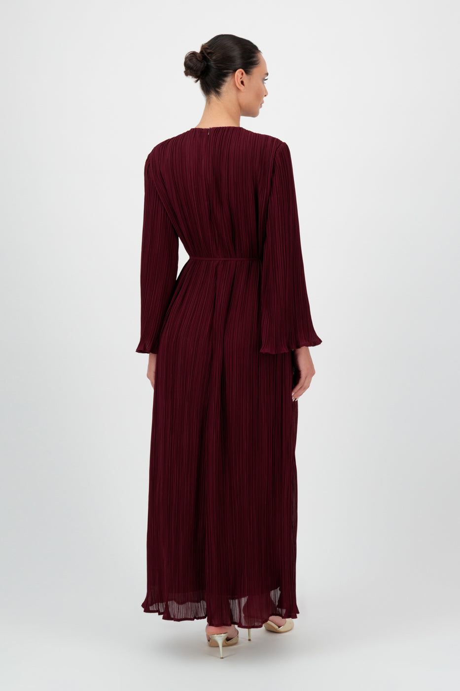FARES Plisse Maxi Dress - Jallab | Flowing Maxi Dresses with