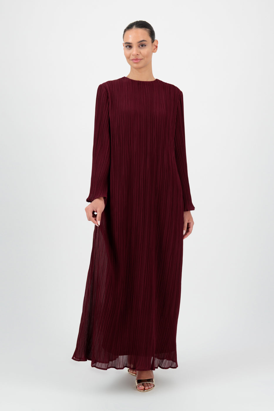 FARES Plisse Maxi Dress - Jallab | Flowing Maxi Dresses with