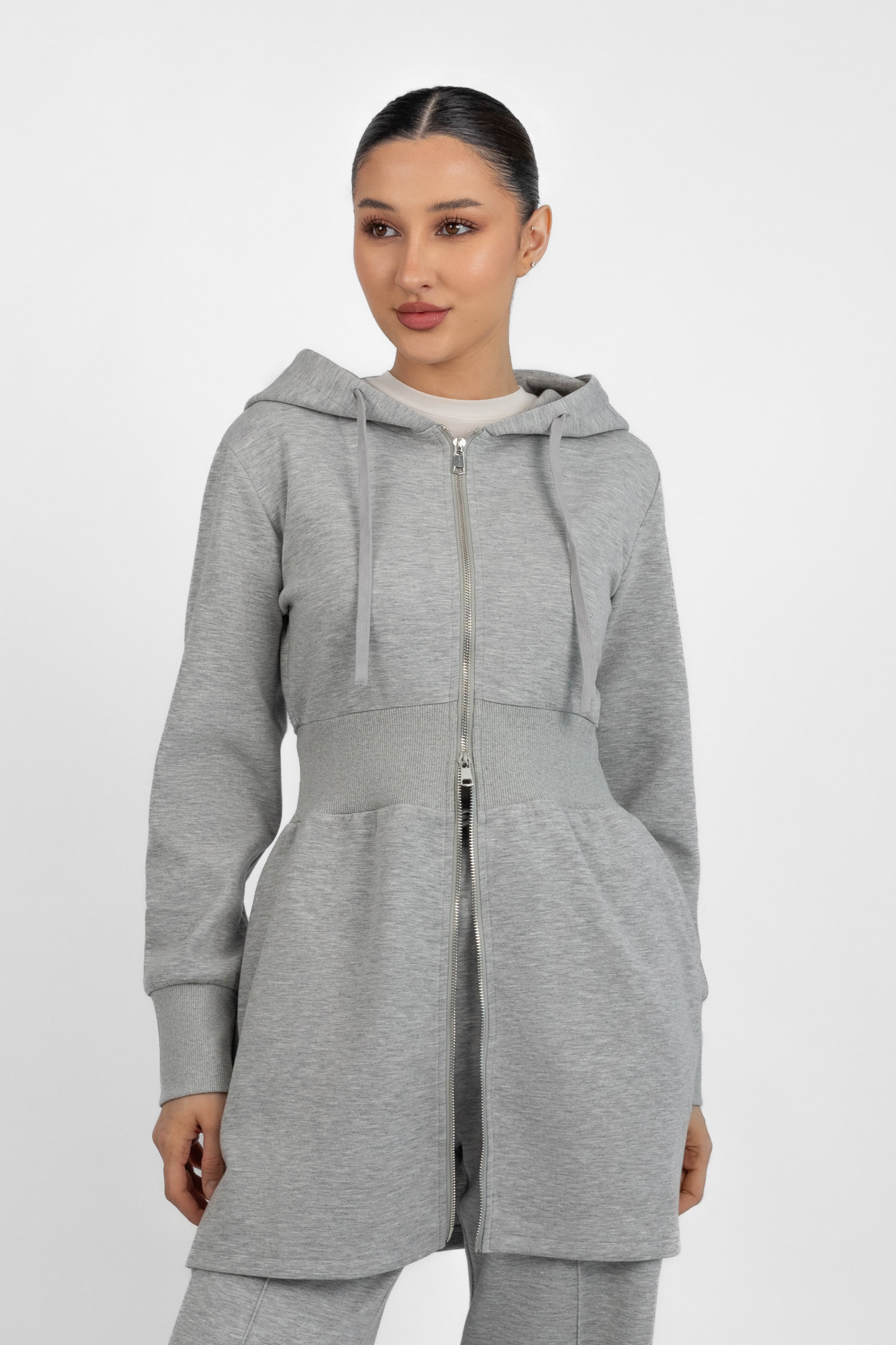 Buttery Cinched Hoodie - Rocky