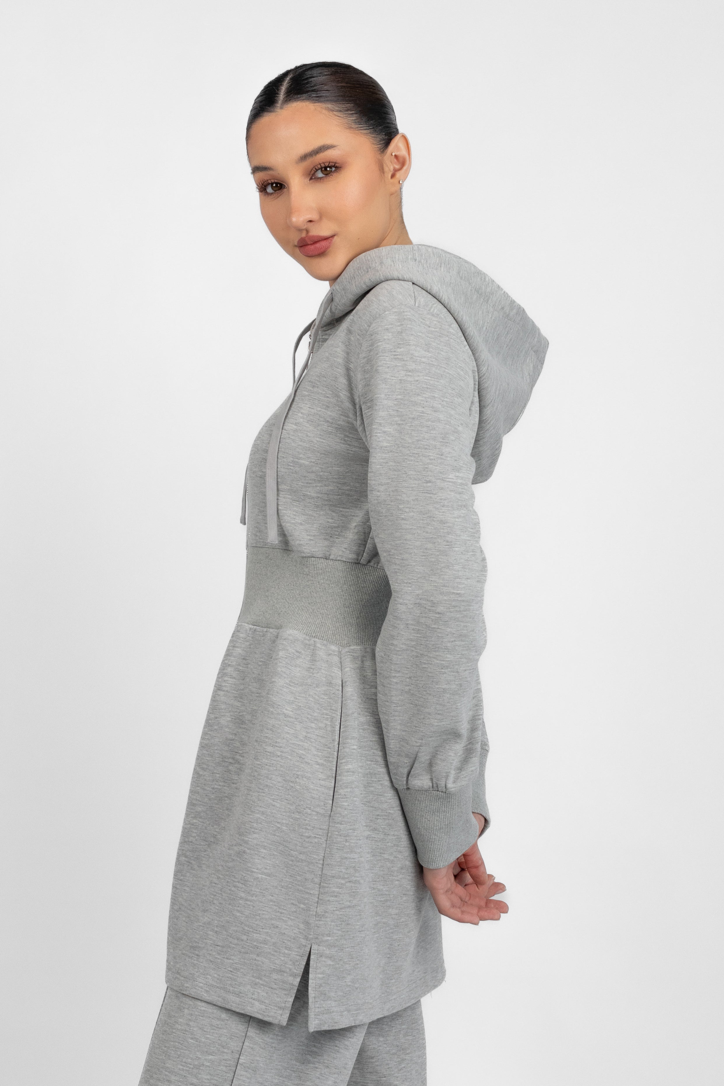 Buttery Cinched Hoodie - Rocky