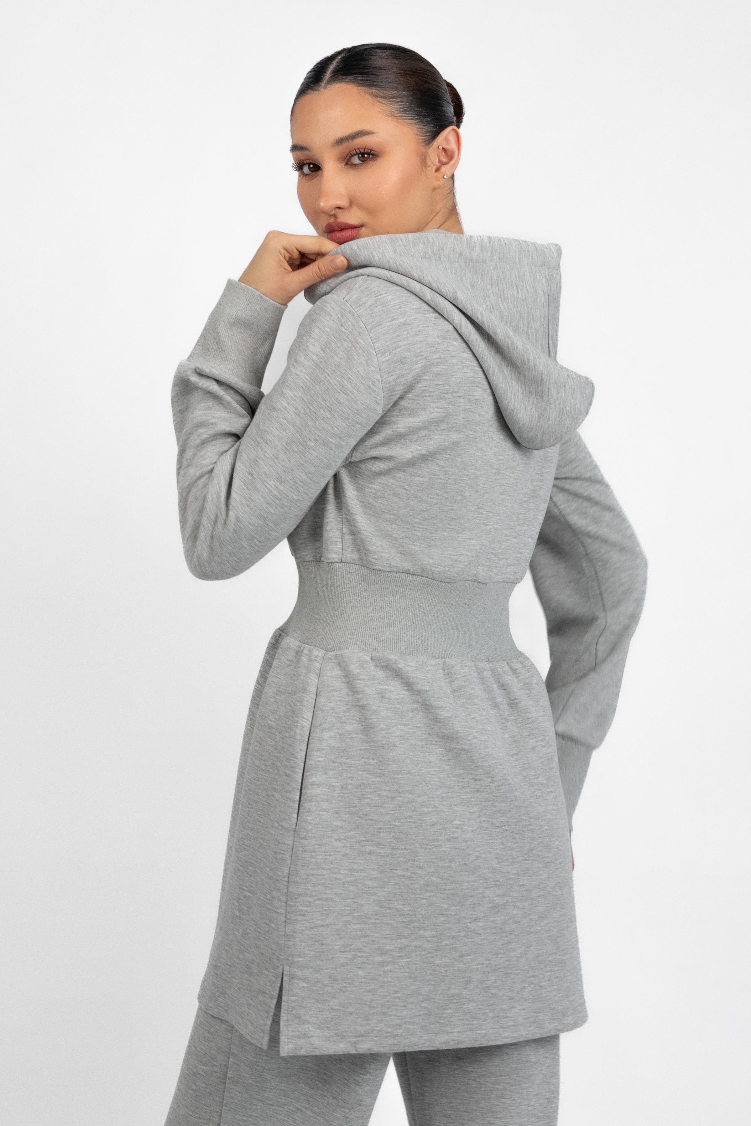 Buttery Cinched Hoodie - Rocky