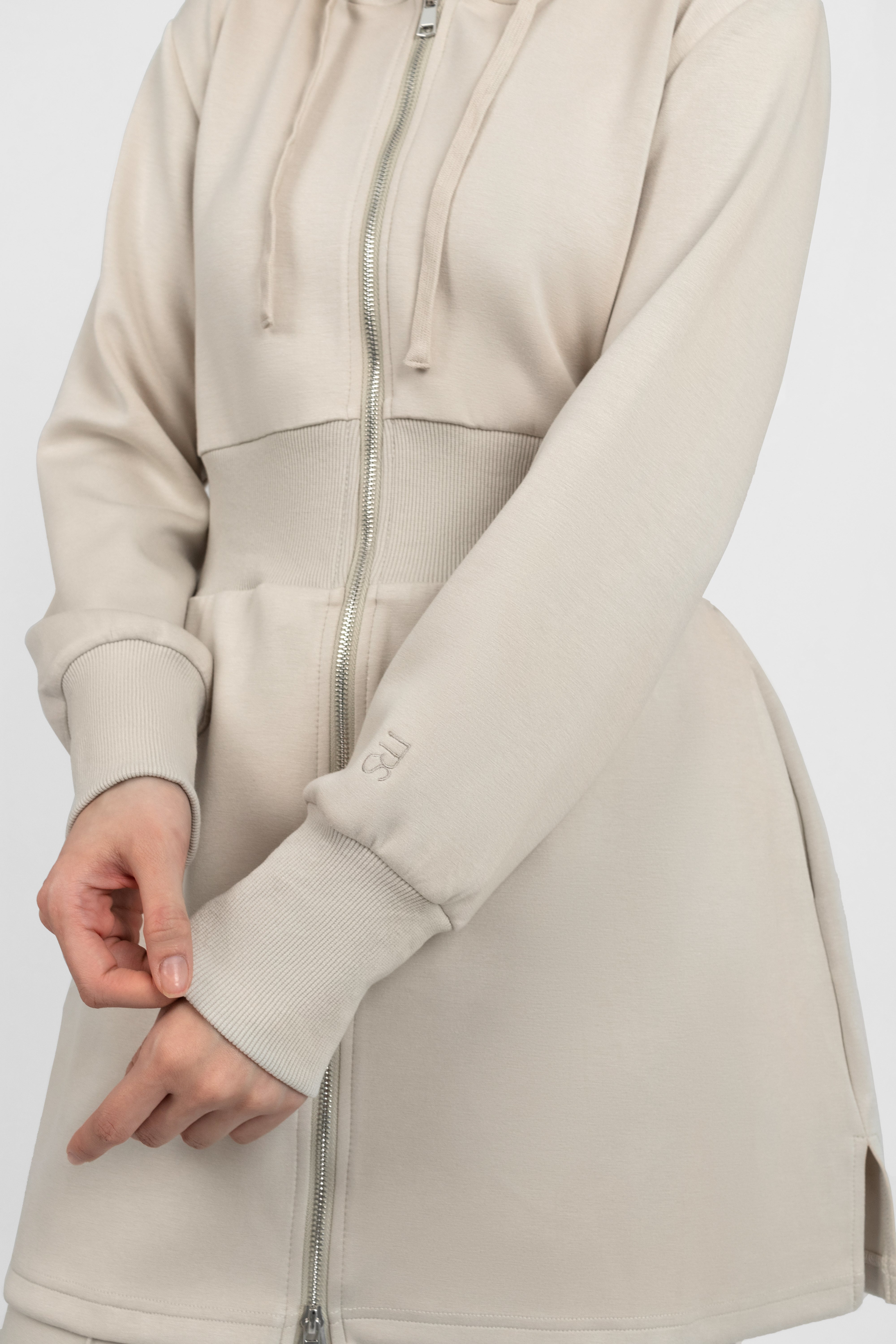 Buttery Cinched Hoodie - Mink