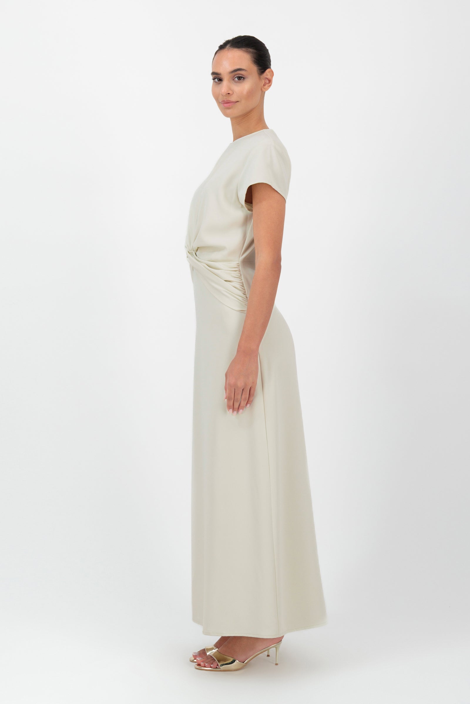 Twisted Inner Dress - Crema
