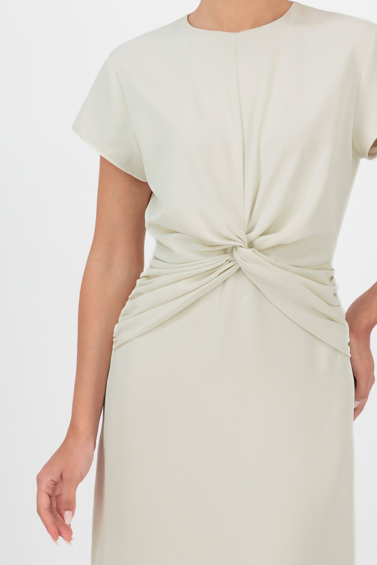 Twisted Inner Dress - Crema