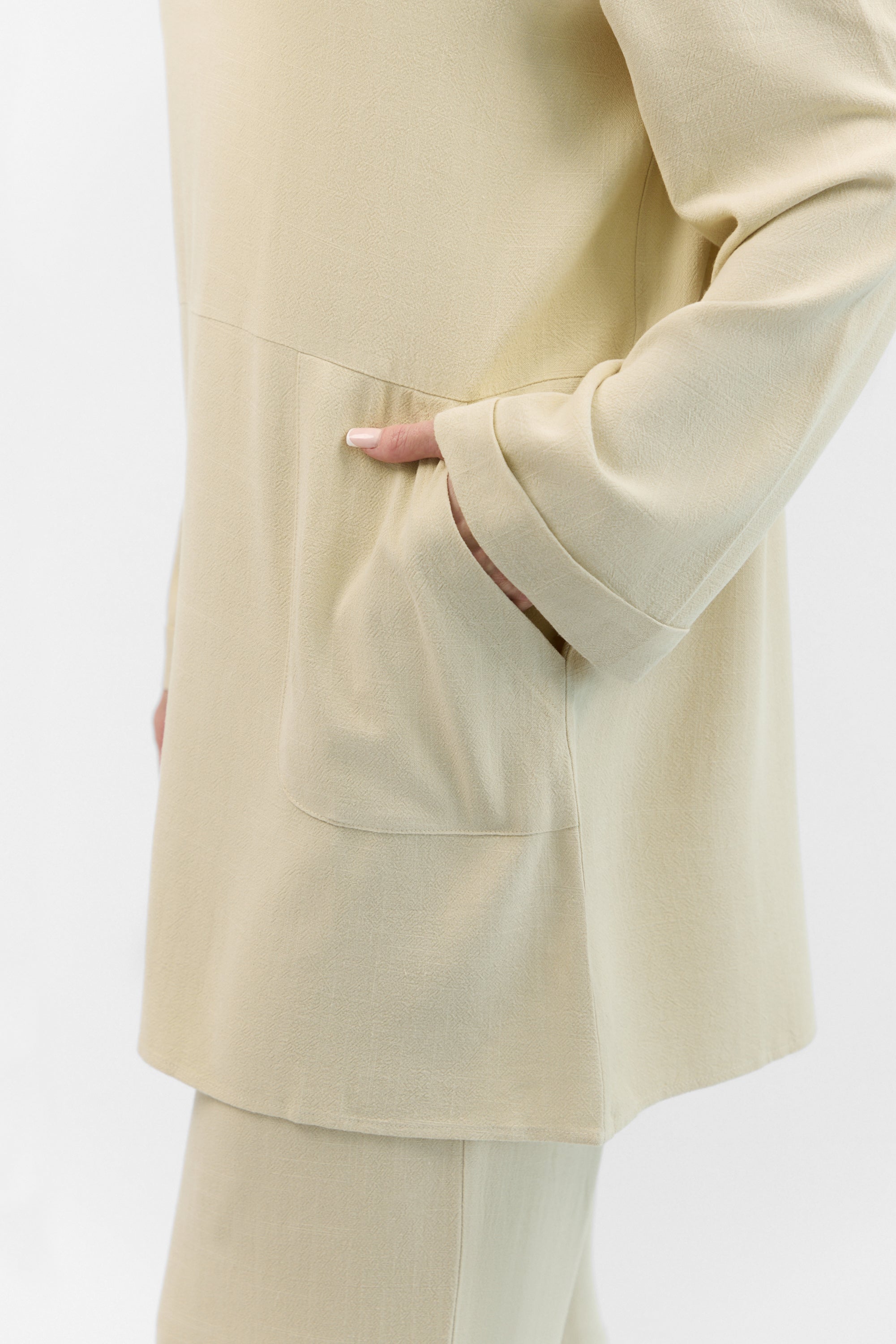 Linen Blend Top - Ashta
