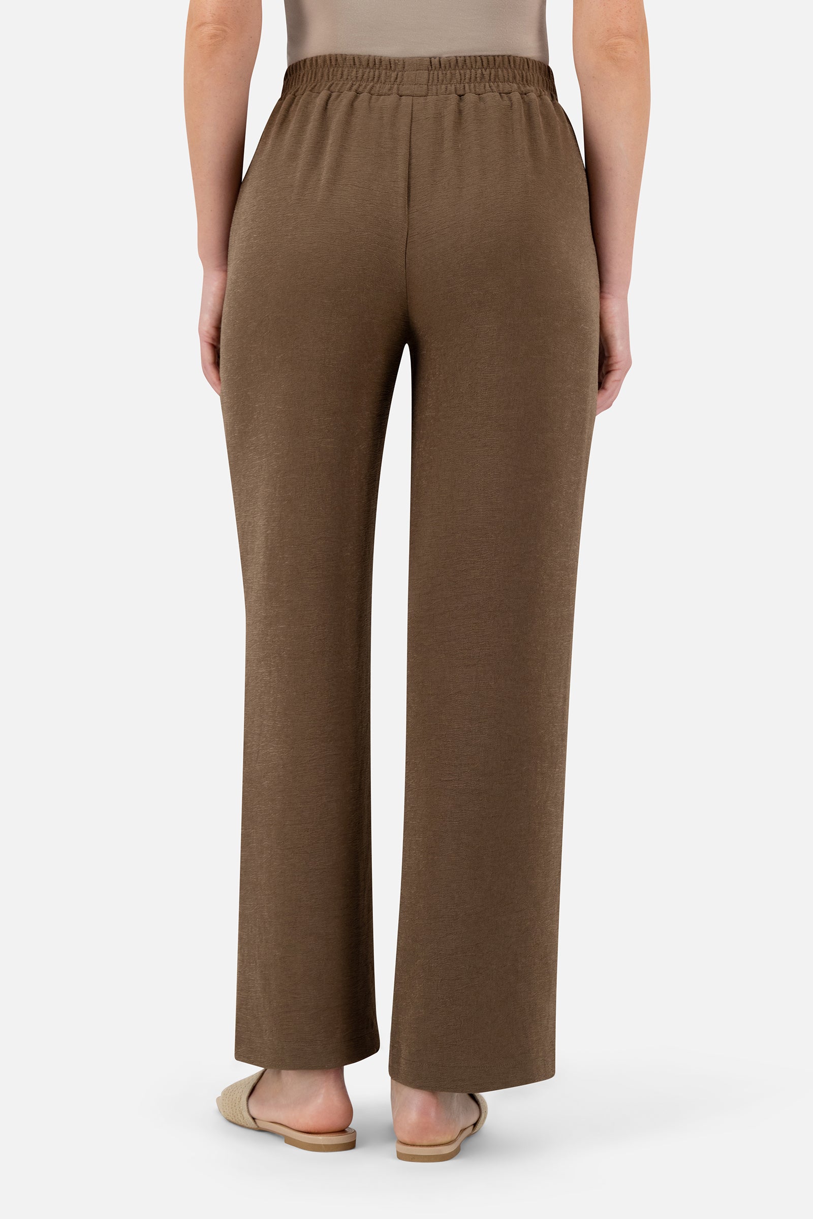Back view of the Espresso relaxed fit pants.