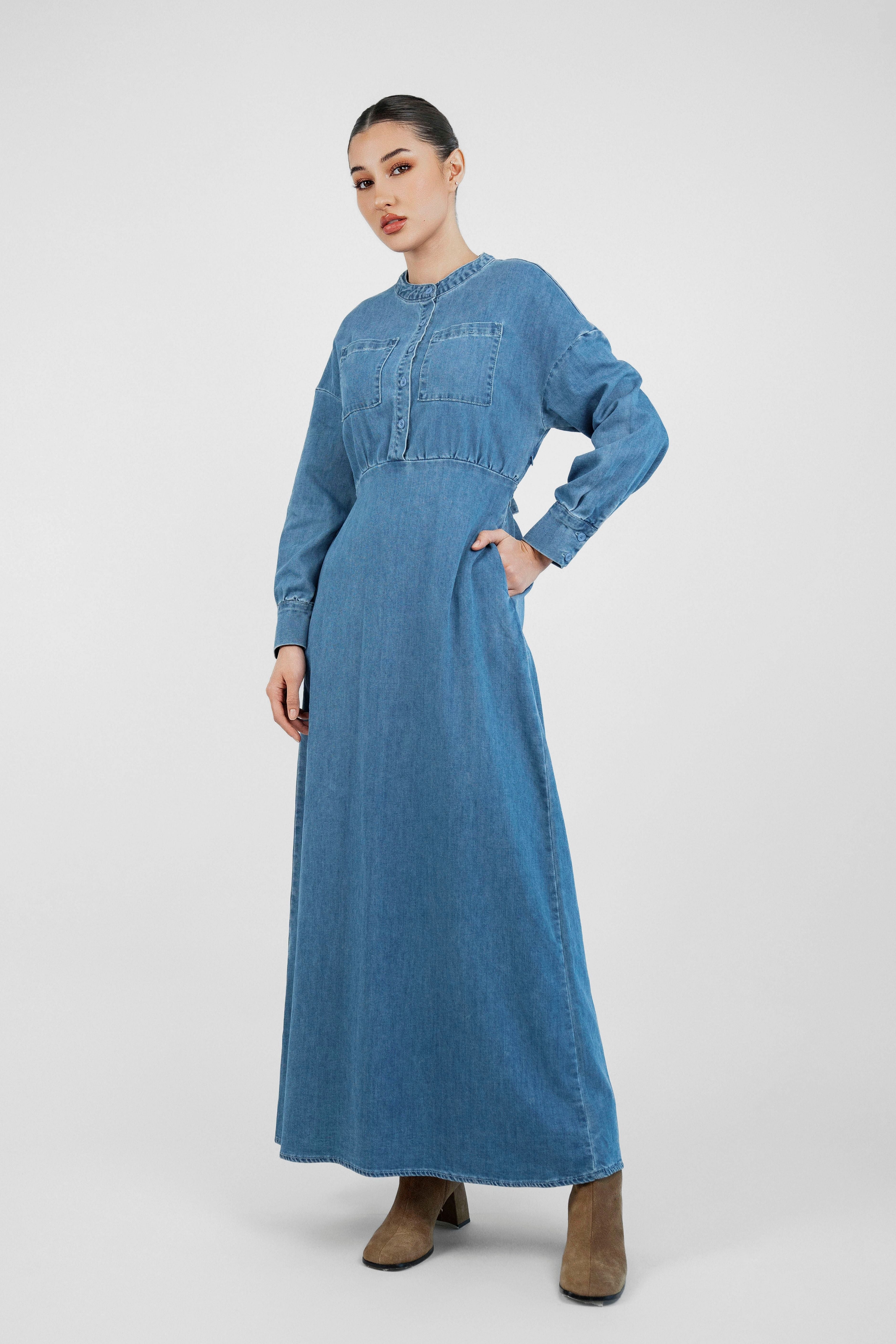 Denim Dress - Blue Wash