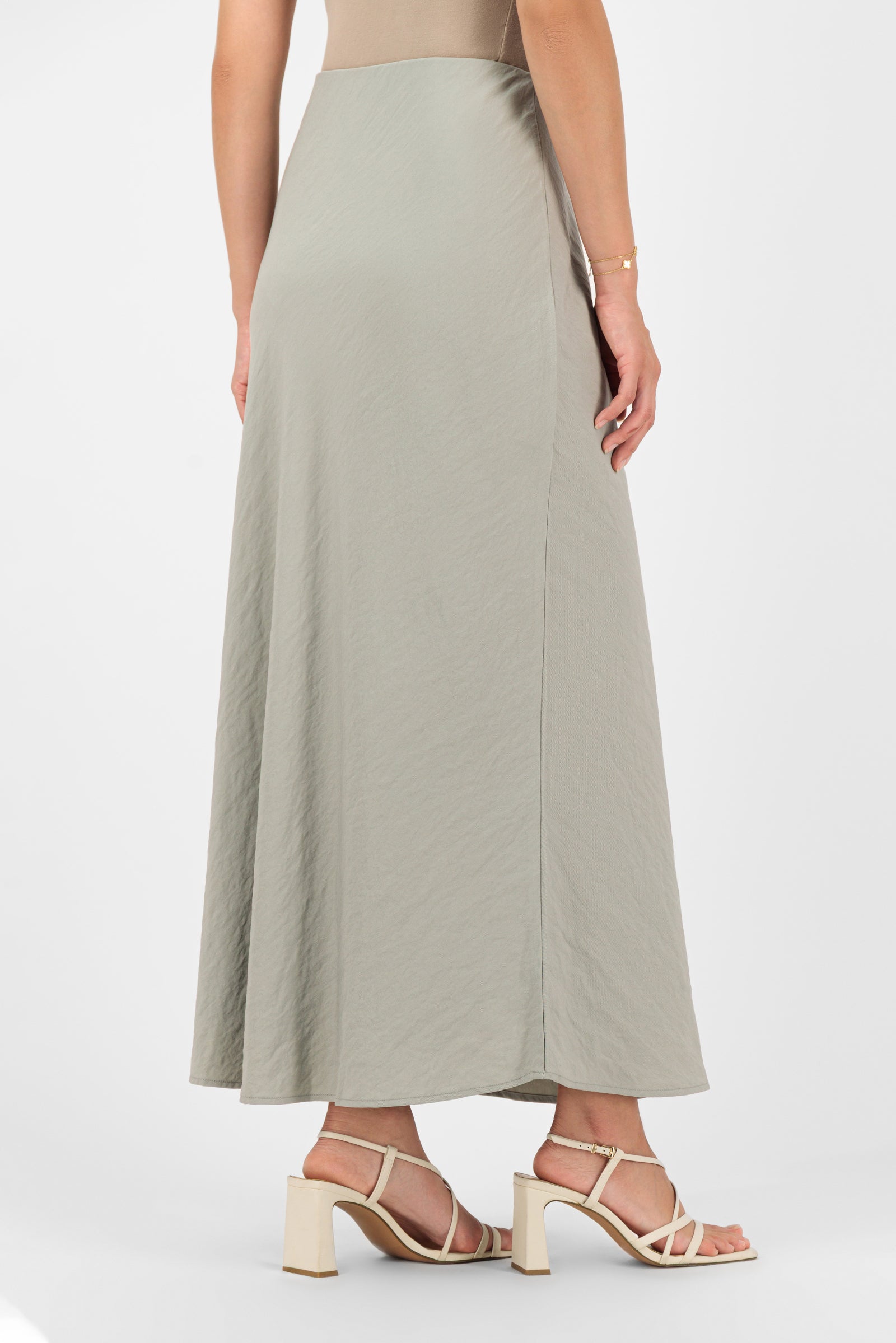 Tailored Lightweight Maxi Skirt - Dewstone