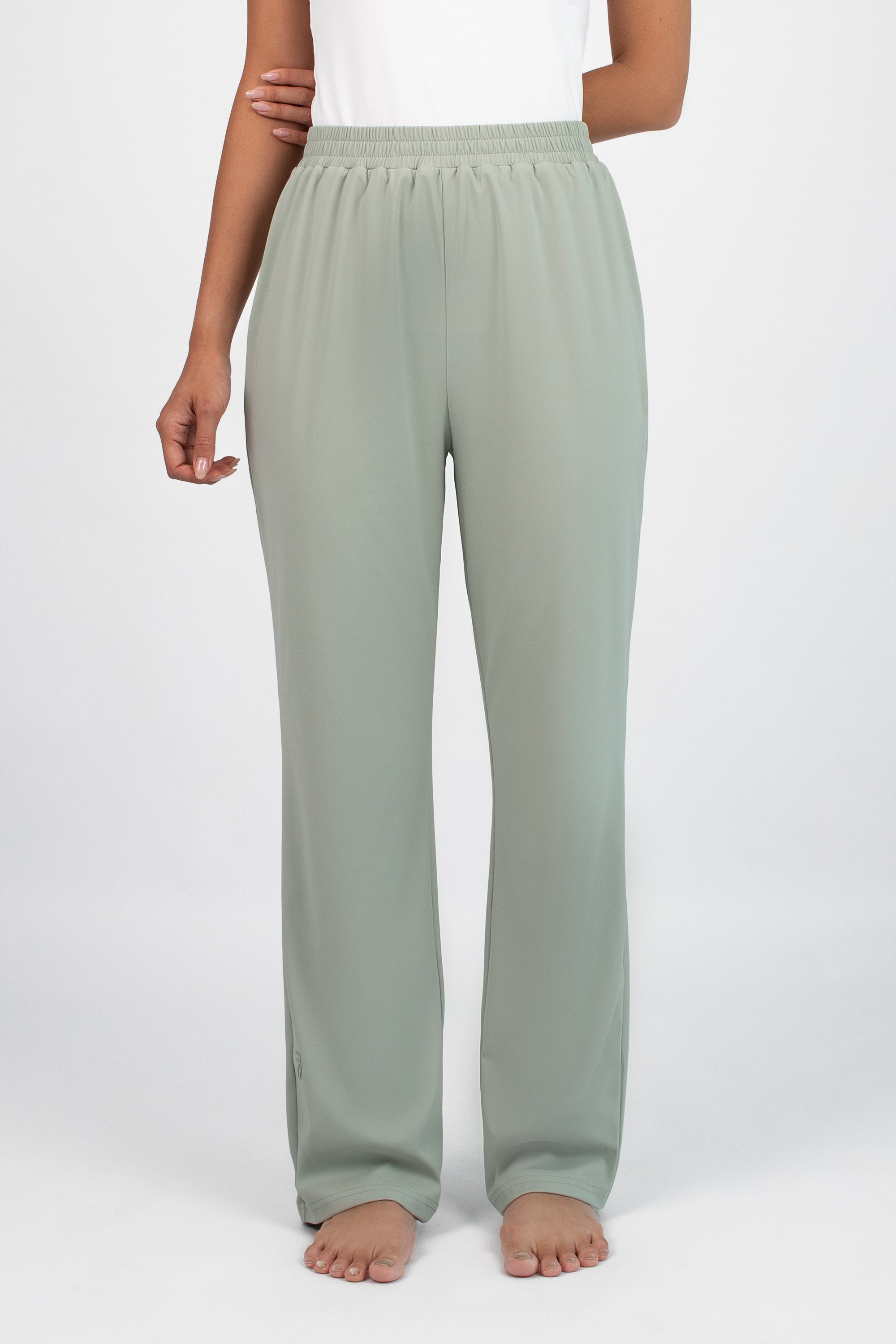 Scalloped Quick Dry Modest Swim Set - Aloe
