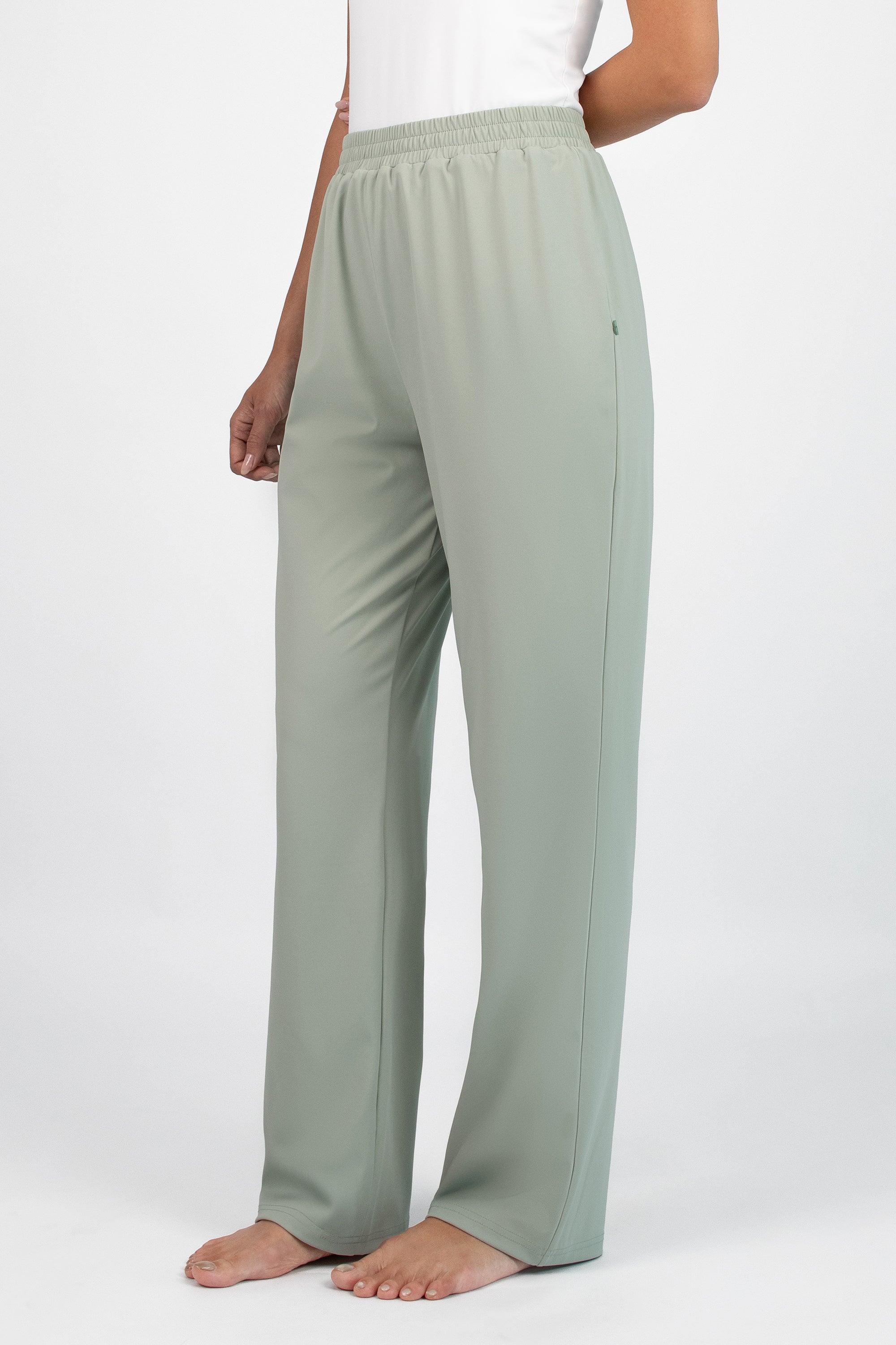 Scalloped Quick Dry Modest Swim Set - Aloe