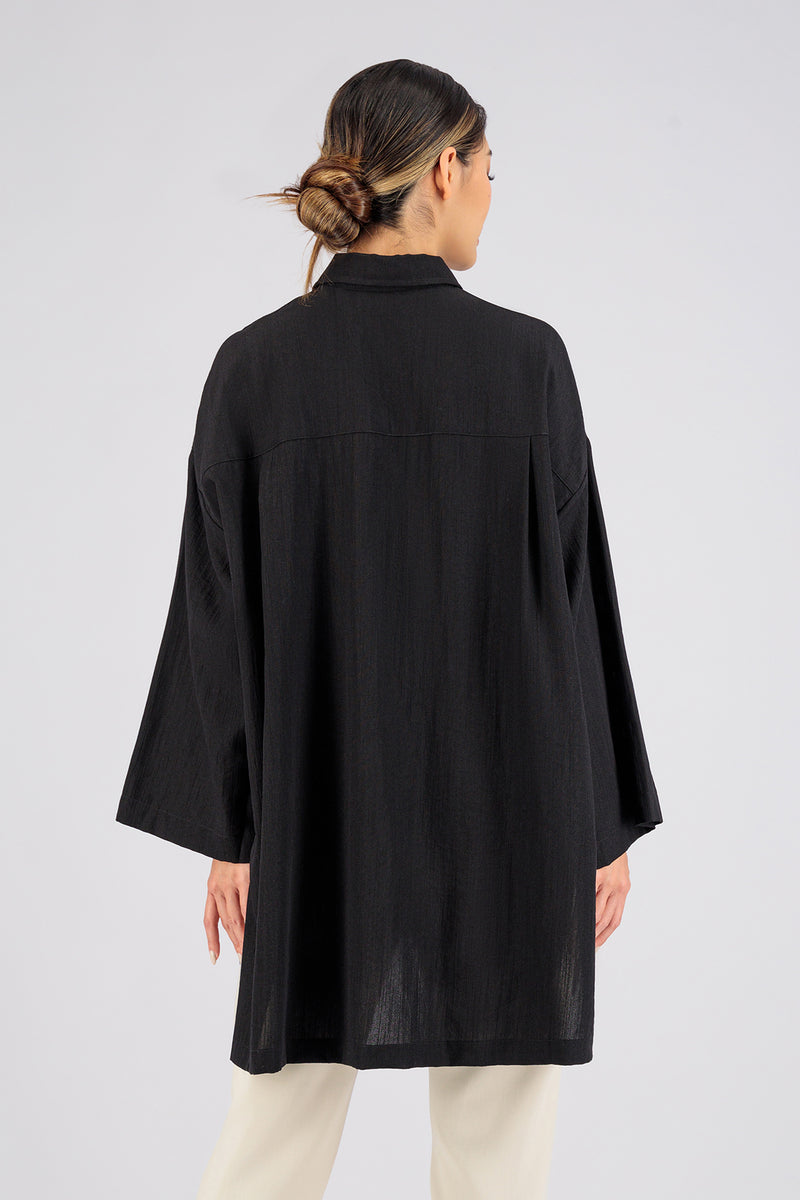 Wide Sleeve Tunic - Black