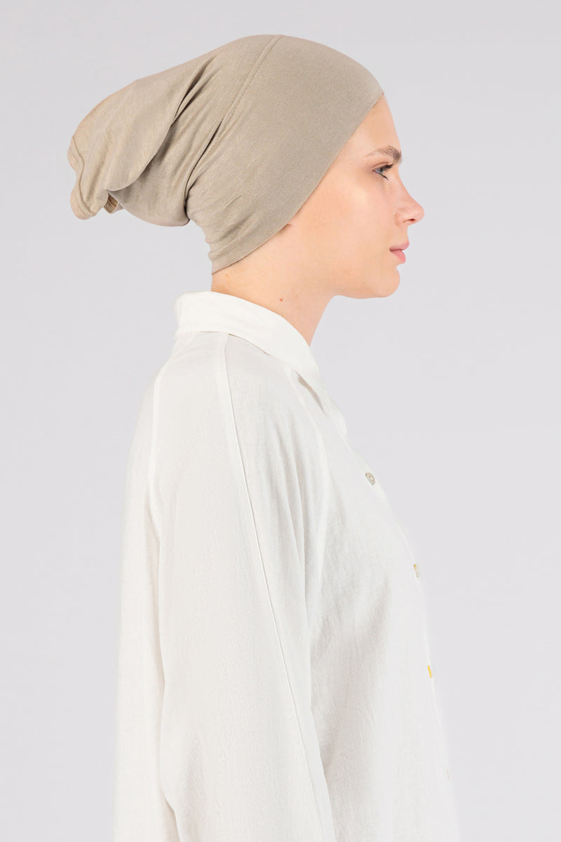 Matching Jersey Hijab Set - Sand