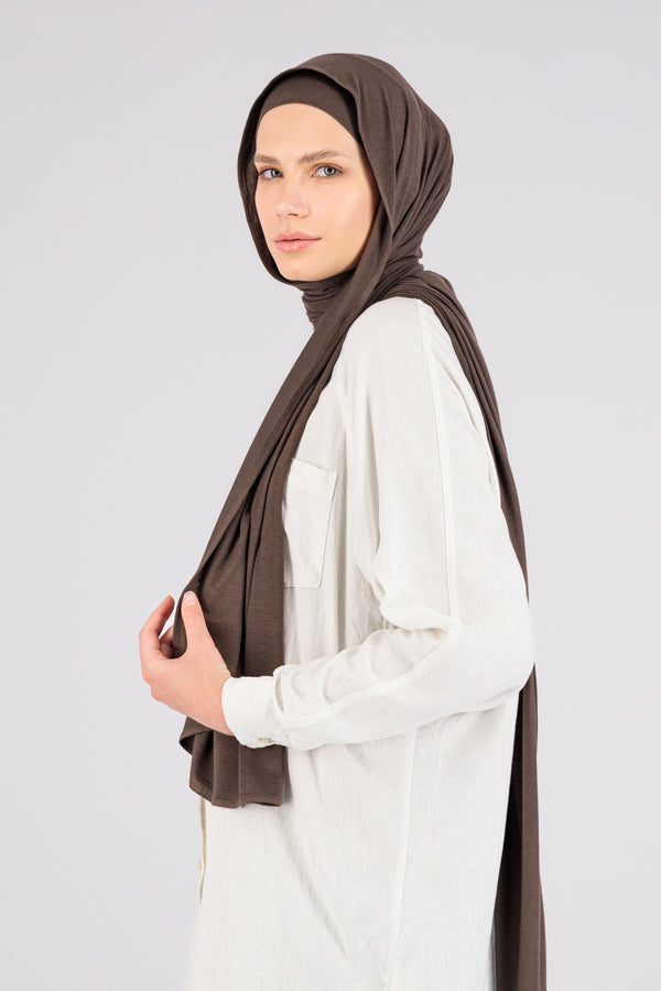 Matching Jersey Hijab Set - Oud
