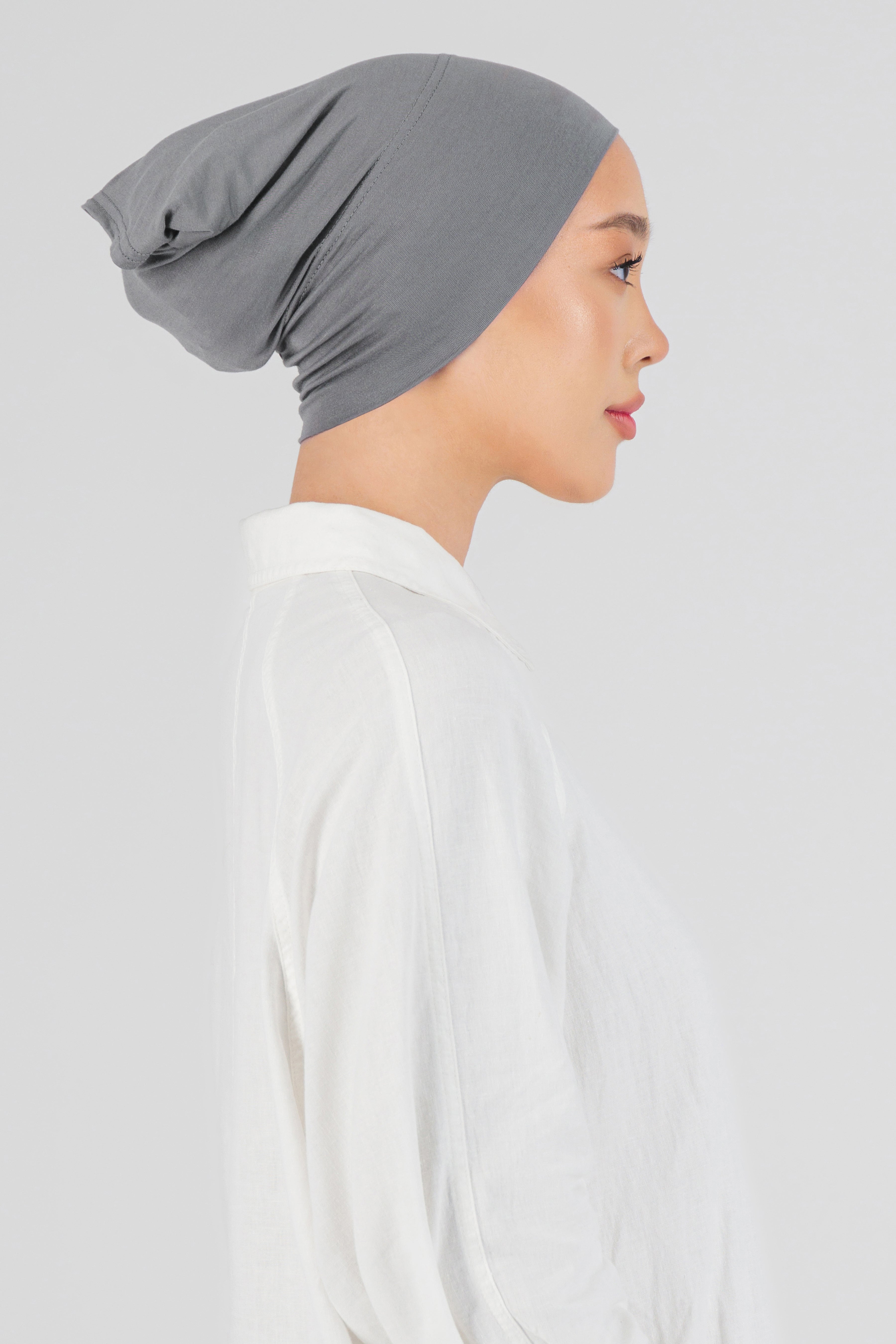 AE - Matching Chiffon Hijab Set - Steel