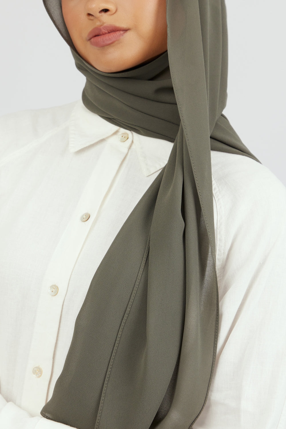 US - Matching Chiffon Hijab Set - Willow