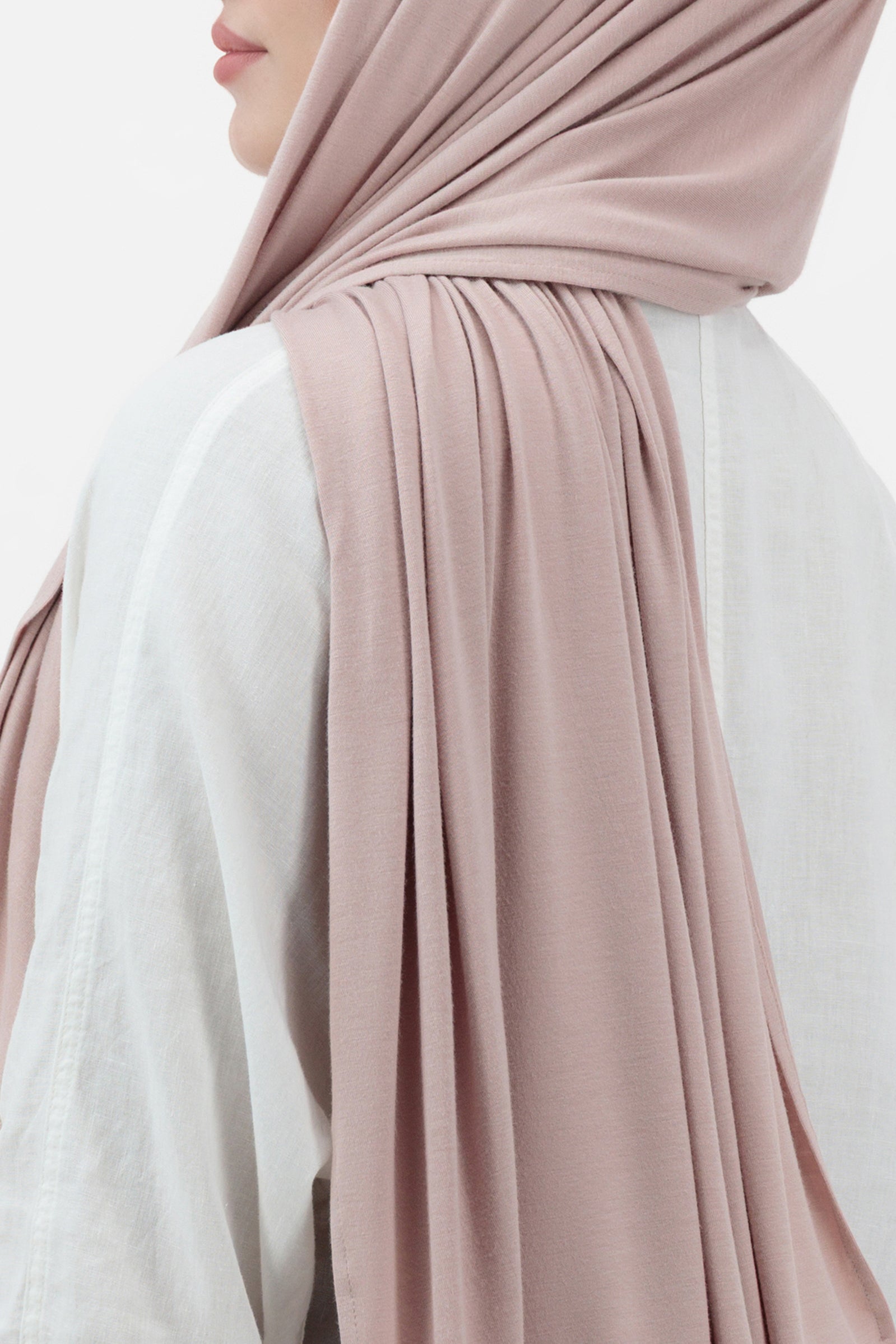 Matching Jersey Hijab Set - Seashell