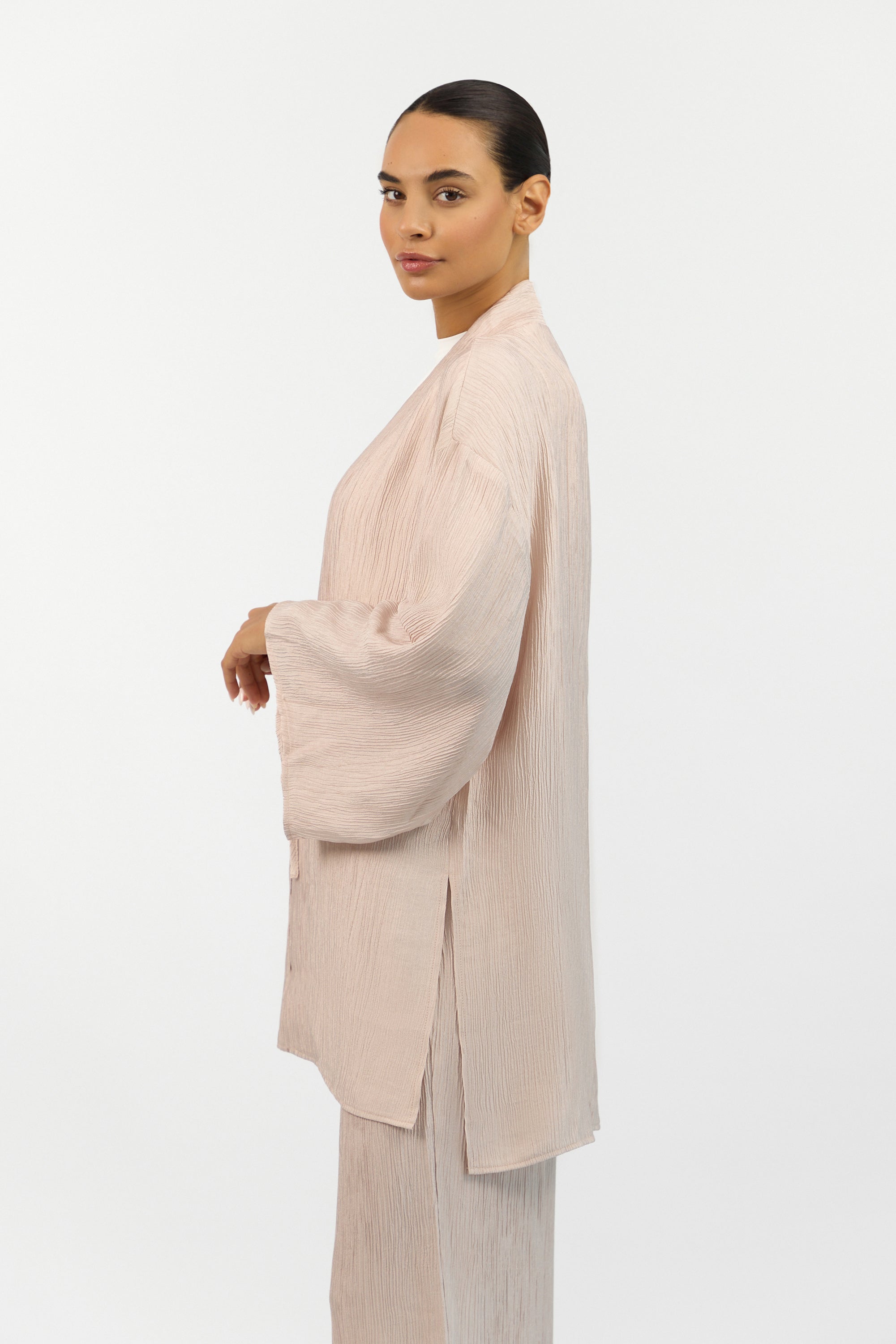 Bow Detail Cardigan - Icy Pink