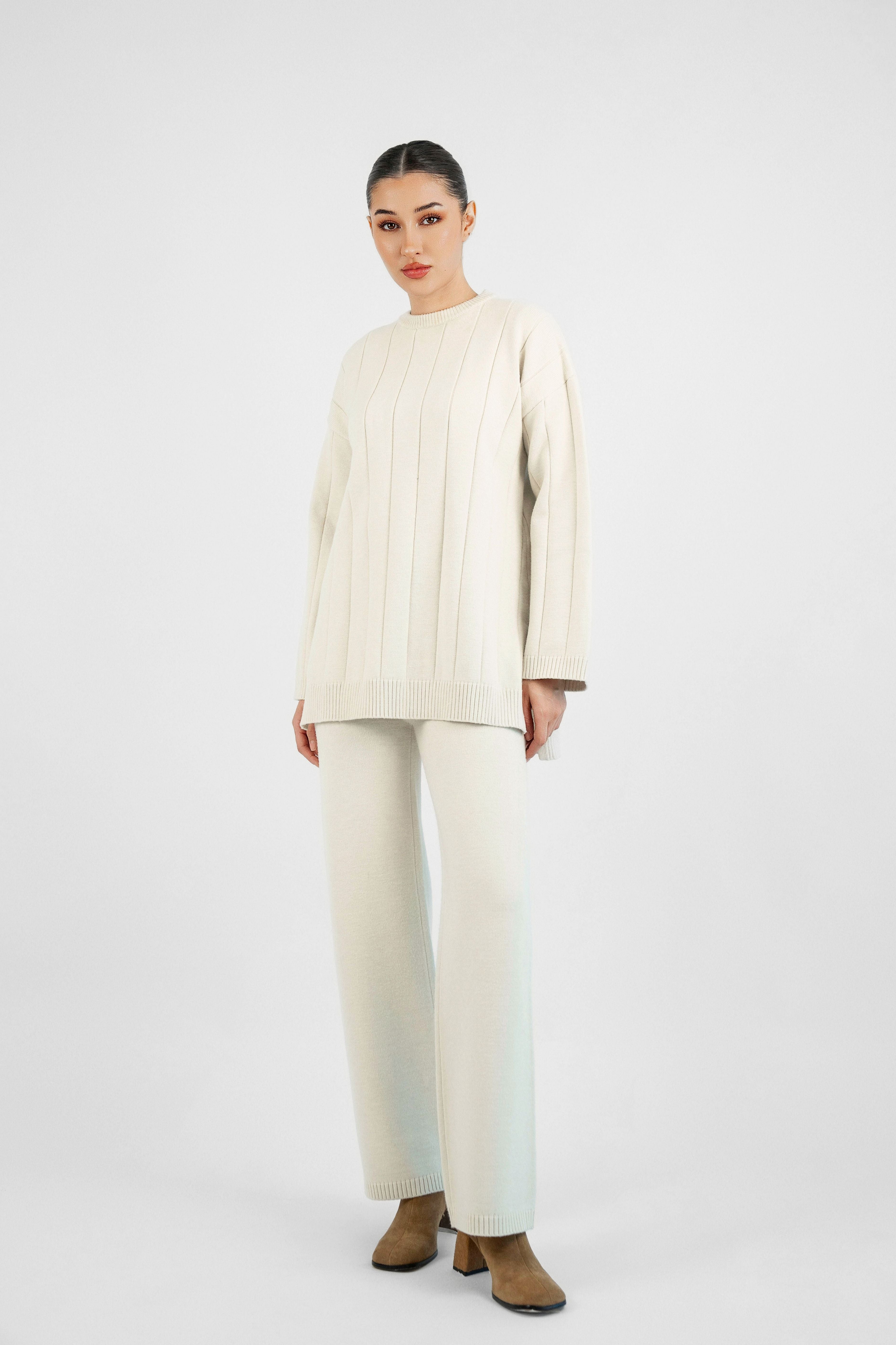 Cloud Knit Pants - Cream