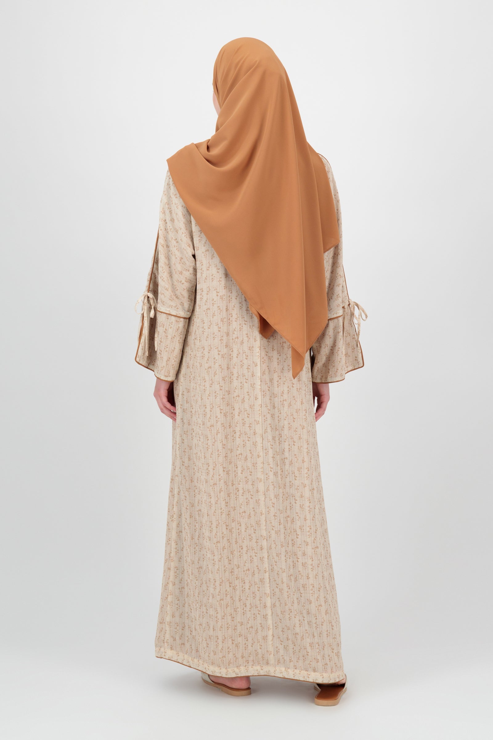 Printed 3 Piece Abaya Set - Tamr