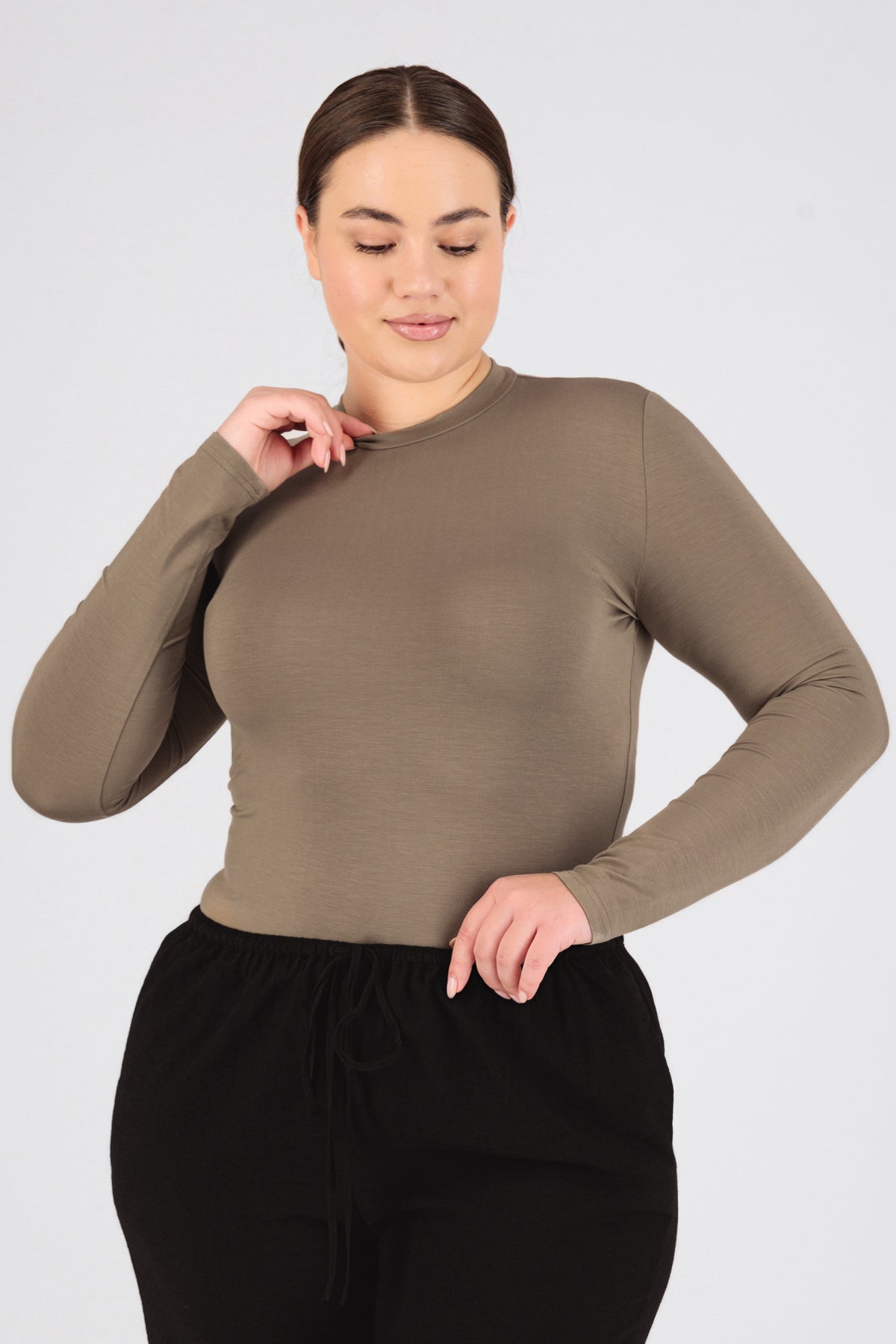US - Long Sleeve Layer - Taupe