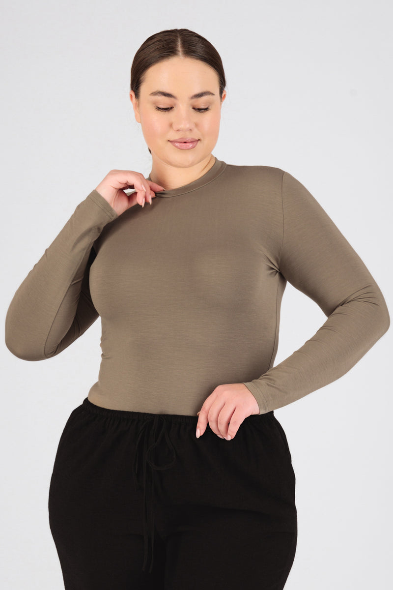 Long Sleeve Layer - Taupe