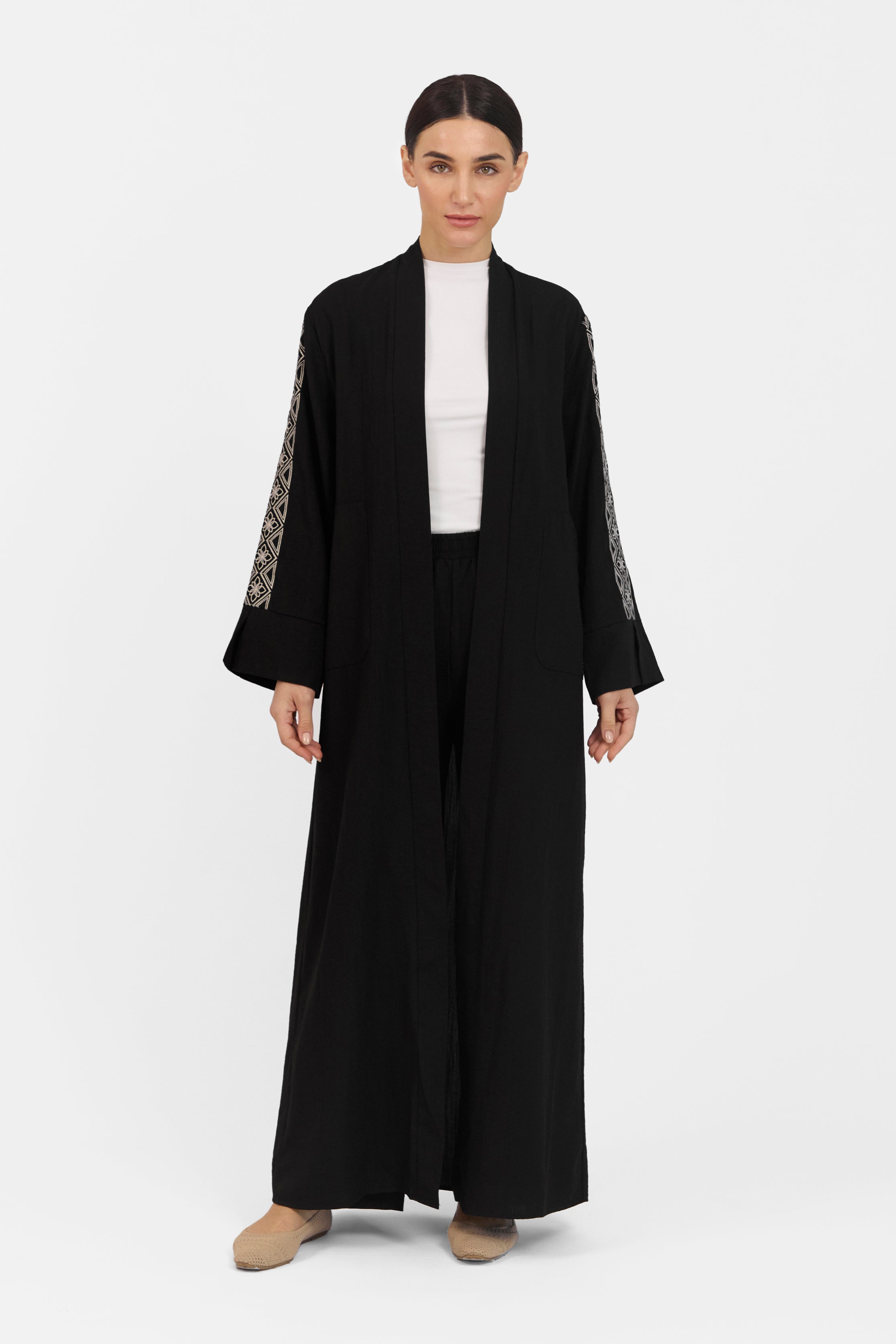 Flowy Wide Leg Pants - Black