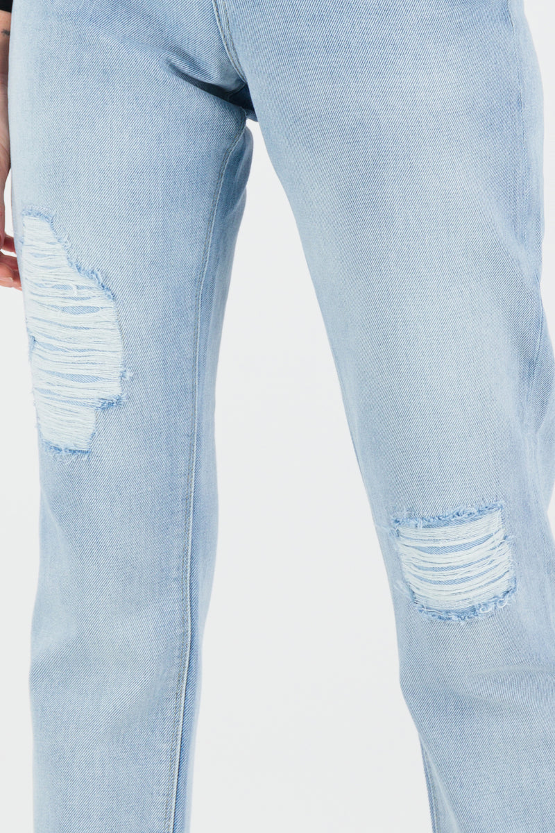 Patched Denim - Light Wash