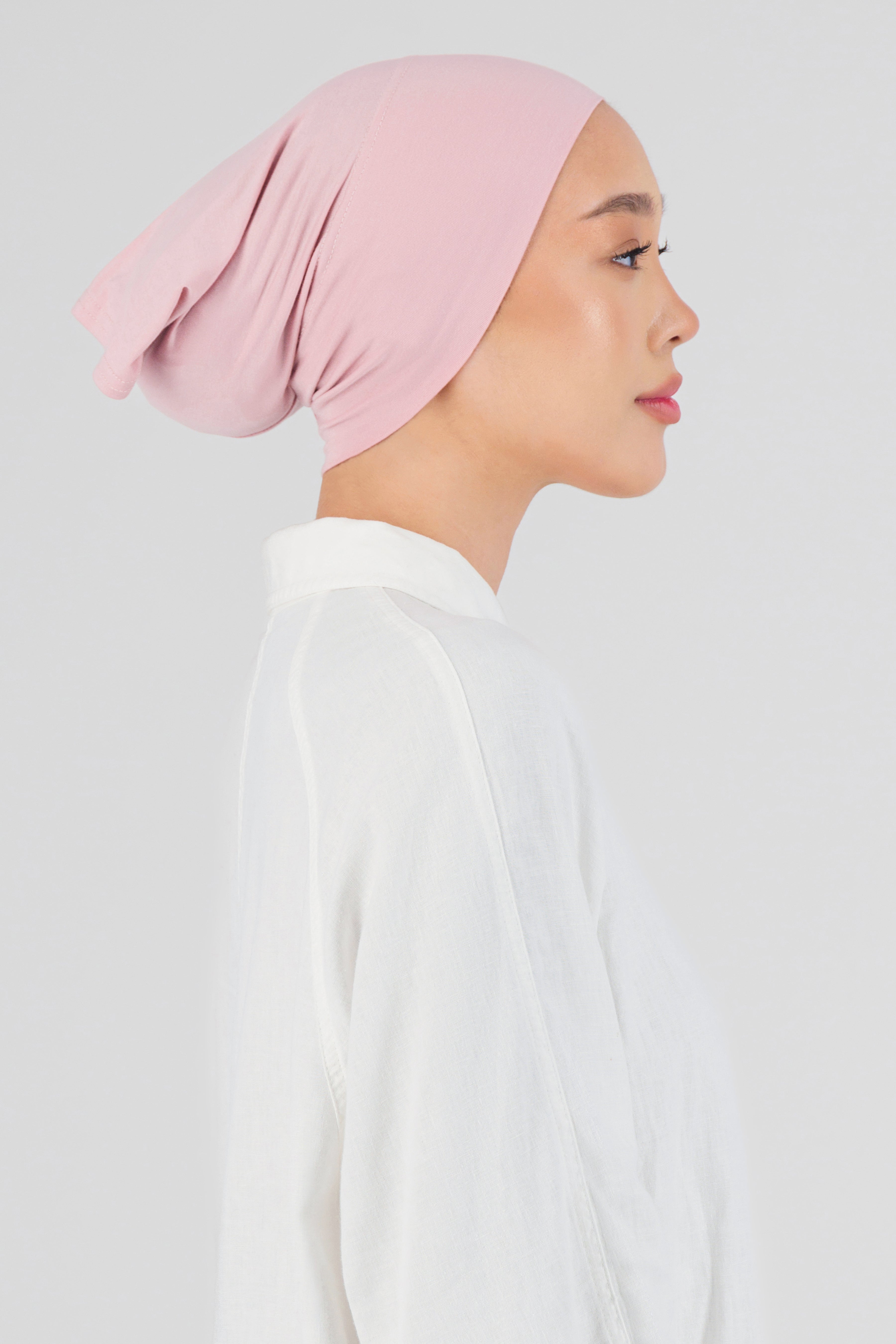 US - Matching Chiffon Hijab Set - Bubble Gum