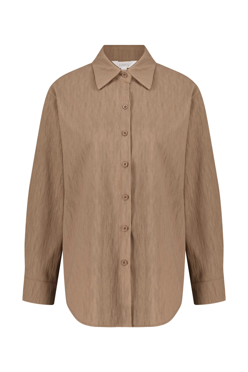 Wavy Button up - Mocha